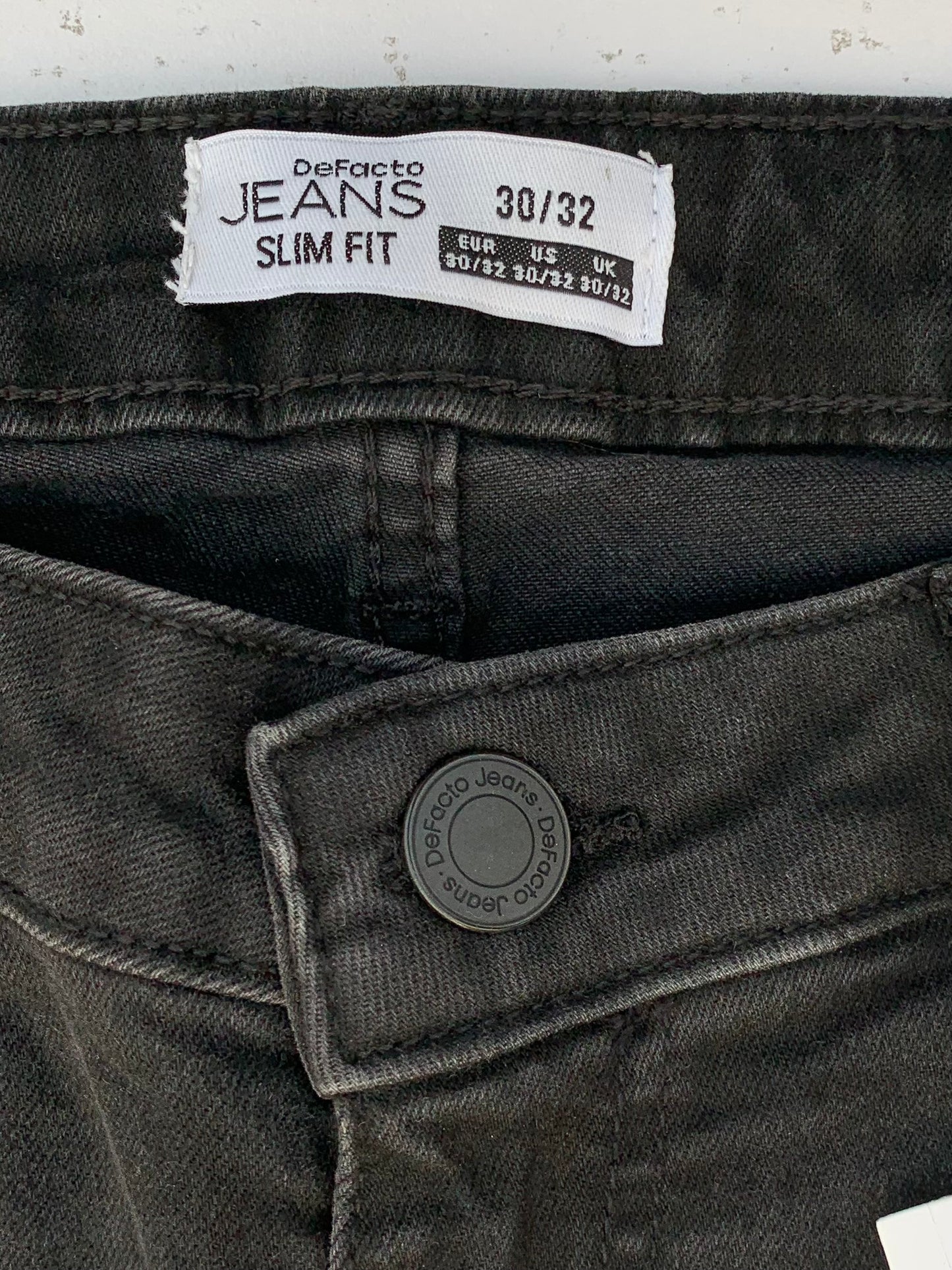 Men's Slim Fit Diamond Black Jean DL4268 (MINOR FAULT)