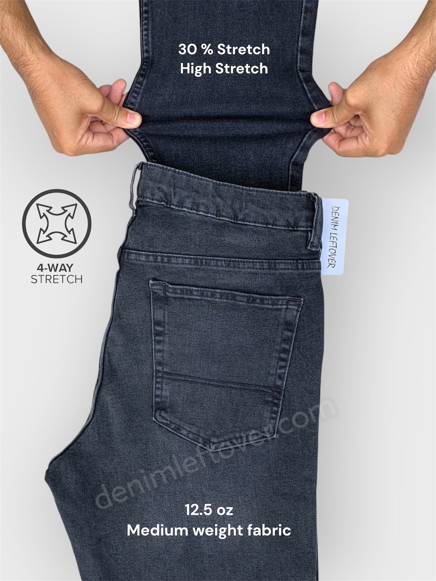 Men's Slim Fit Diamond Black Jean DL4469