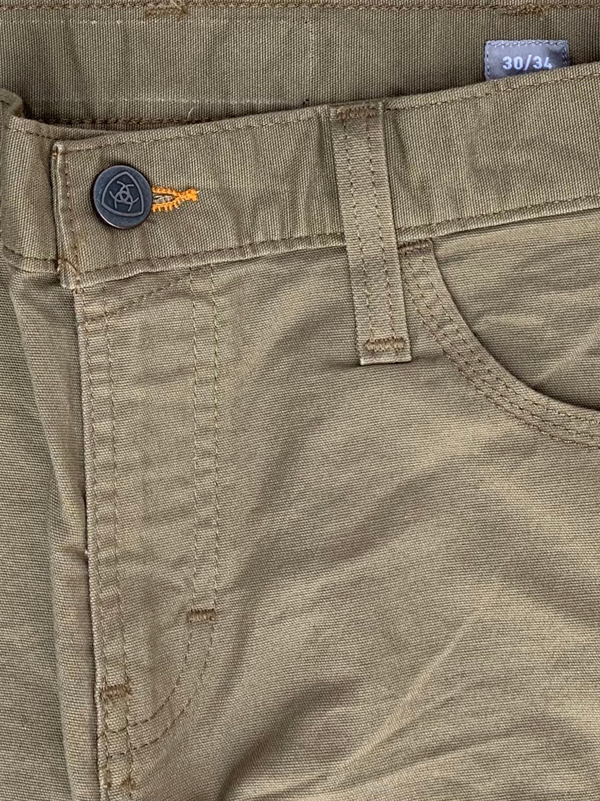 Men's Straight Fit Camel Color Cotton Jean DL4392
