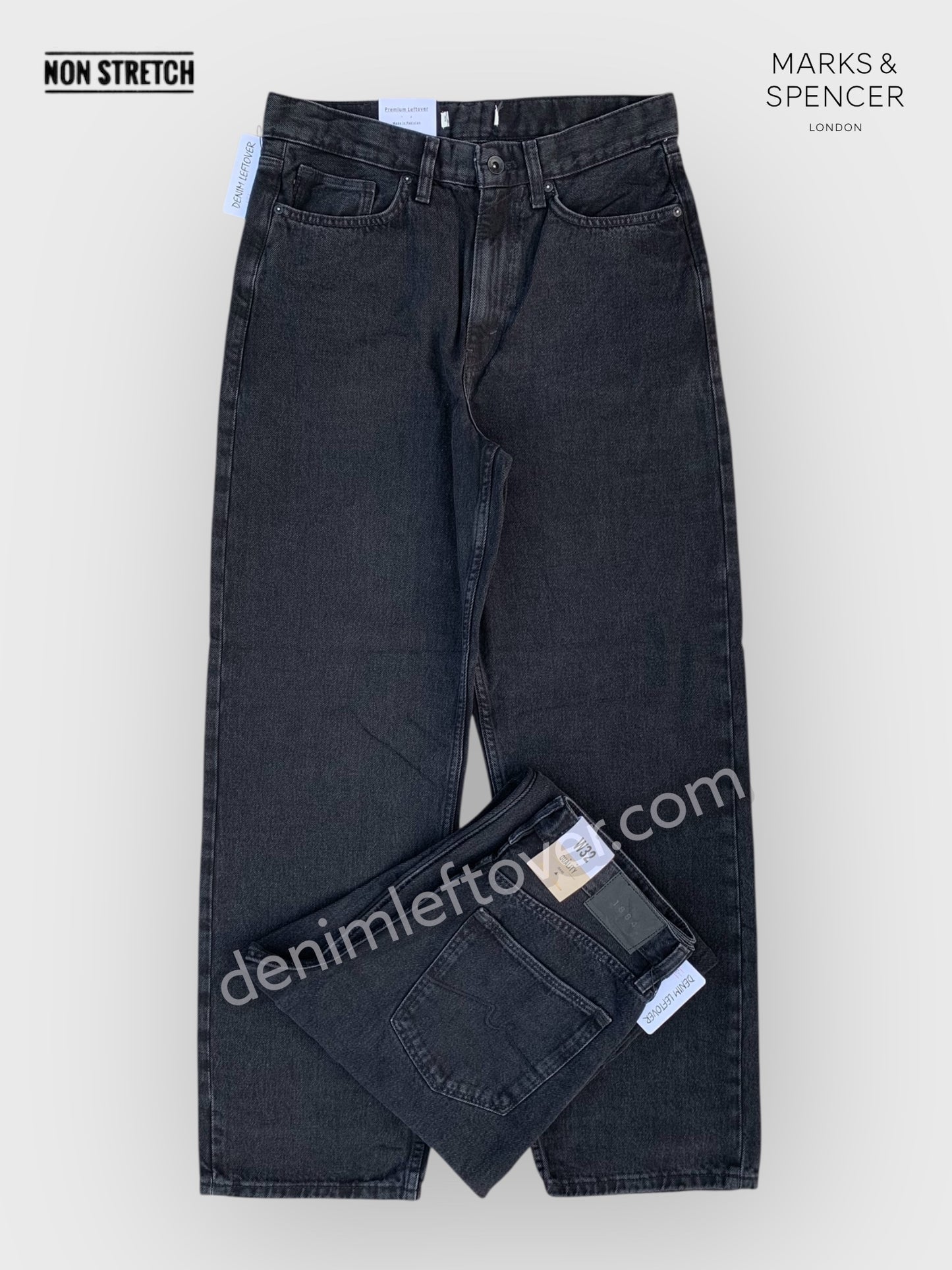 Men's Baggy Fit Diamond Black Jean DL4383 (Non Stretch)