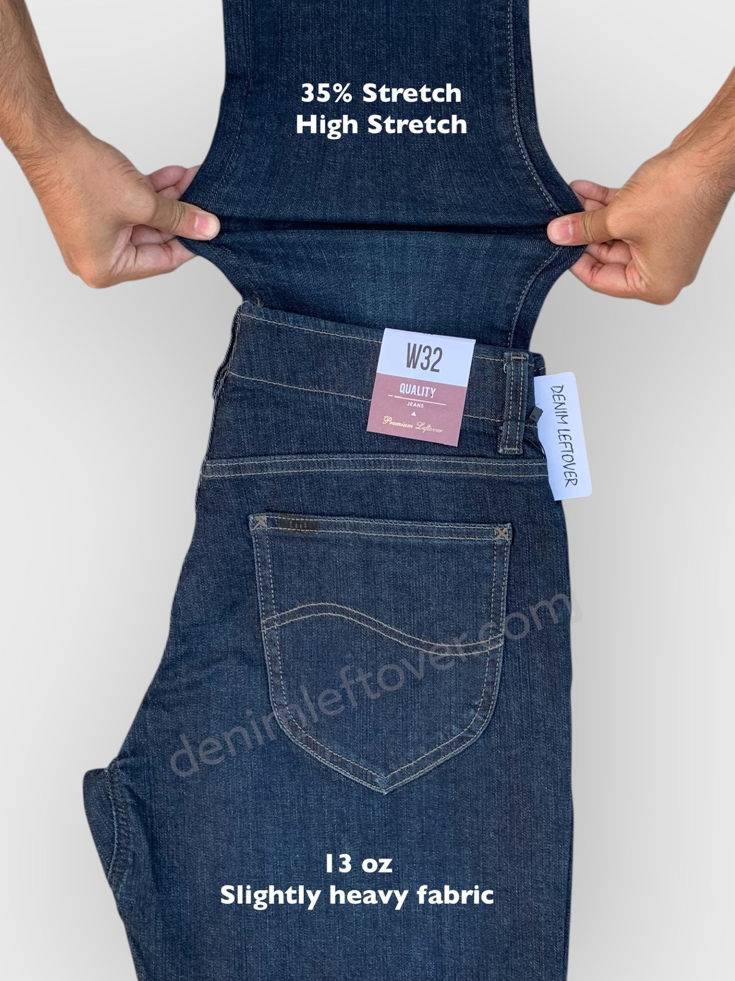 Men's Straight Taper Fit Dark Blue Jean DL4395