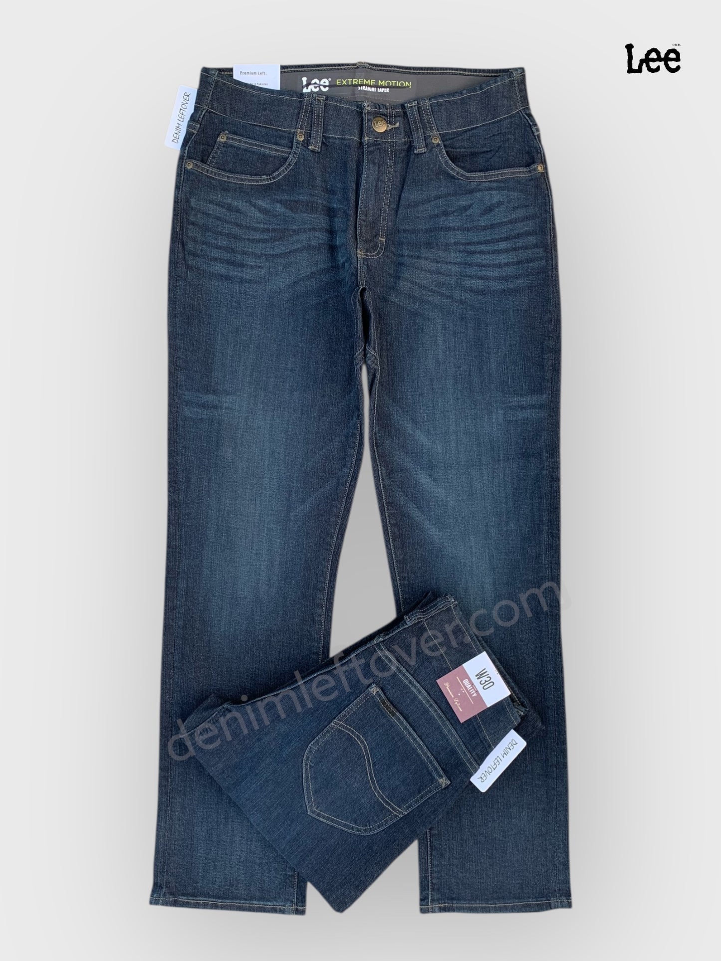 Men's Straight Taper Fit Dark Blue Jean DL4395