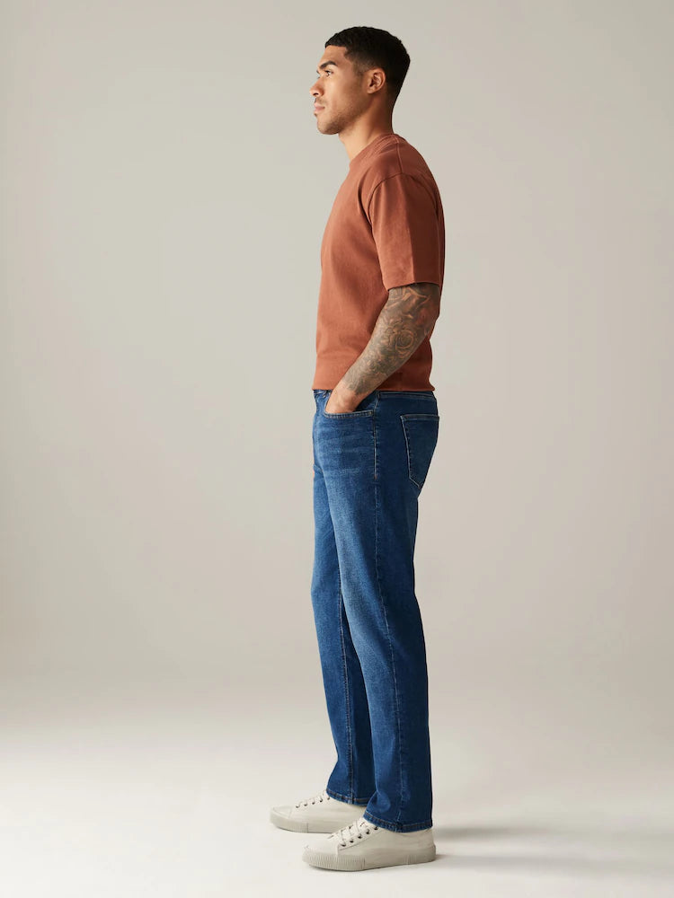 Men's Straight Fit Medium Blue Jean DL4337