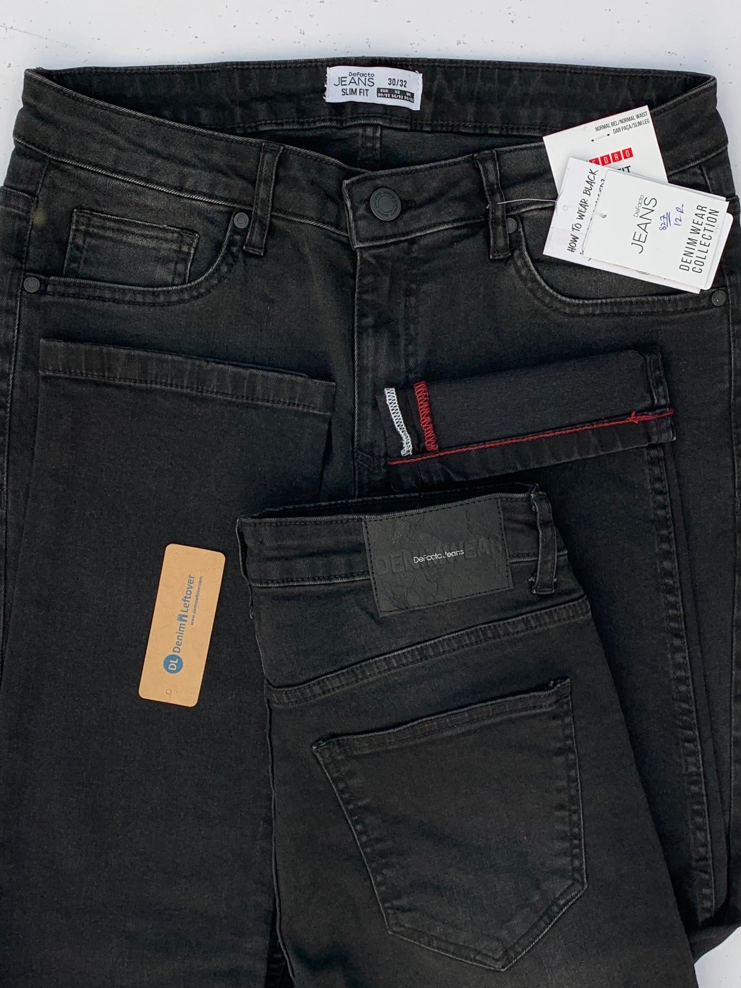 Men's Slim Fit Diamond Black Jean DL4268 (MINOR FAULT)