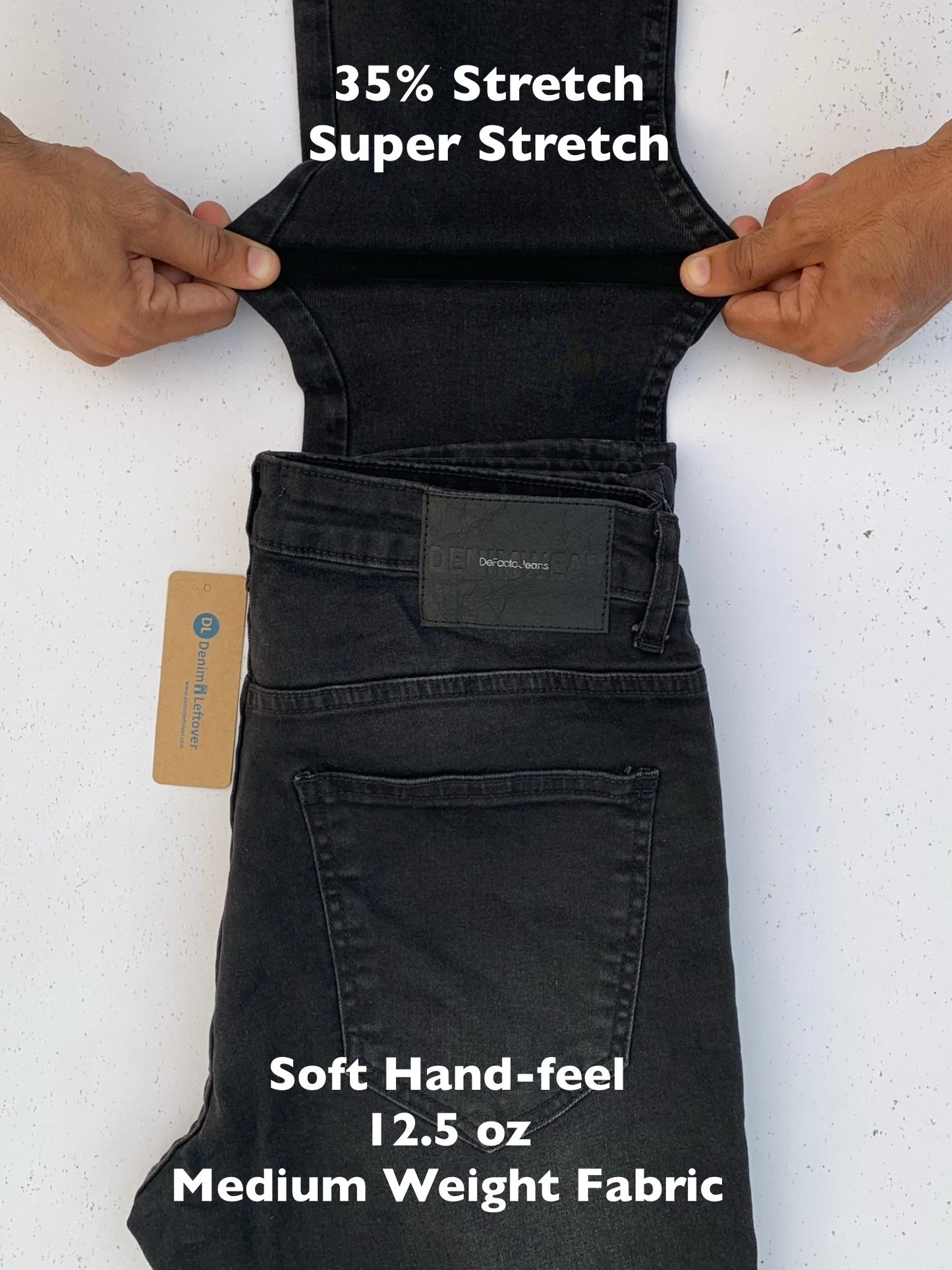 Men's Slim Fit Diamond Black Jean DL4268 (MINOR FAULT)