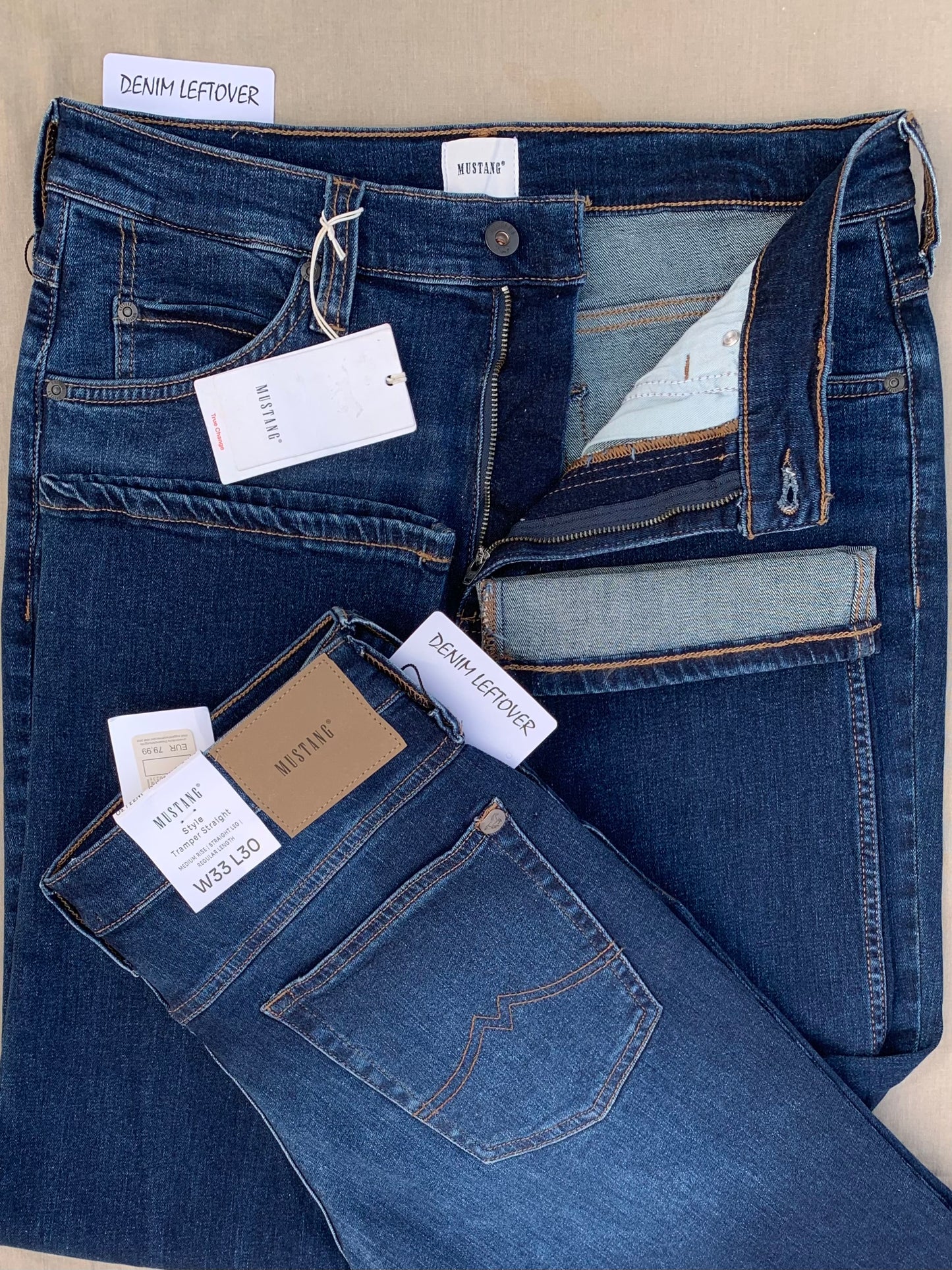 Men's Straight Fit Dark Blue Jean DL4364