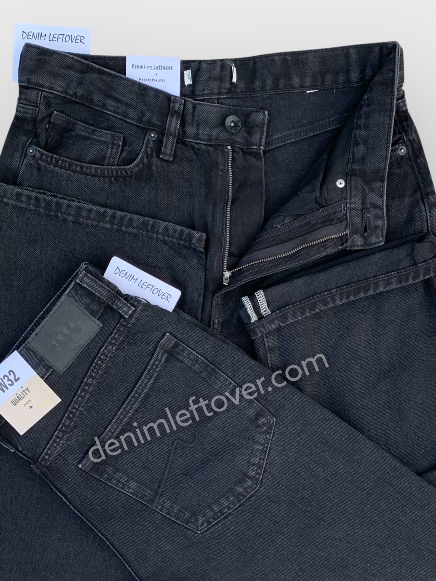 Men's Baggy Fit Diamond Black Jean DL4383 (Non Stretch)