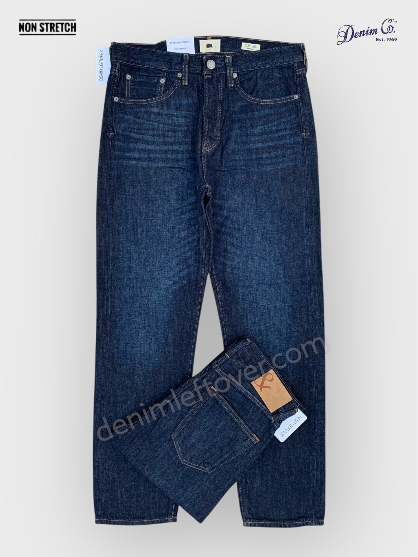 Men's Regular Fit Dark Blue Jeans DL4388 (Non-Stretch)