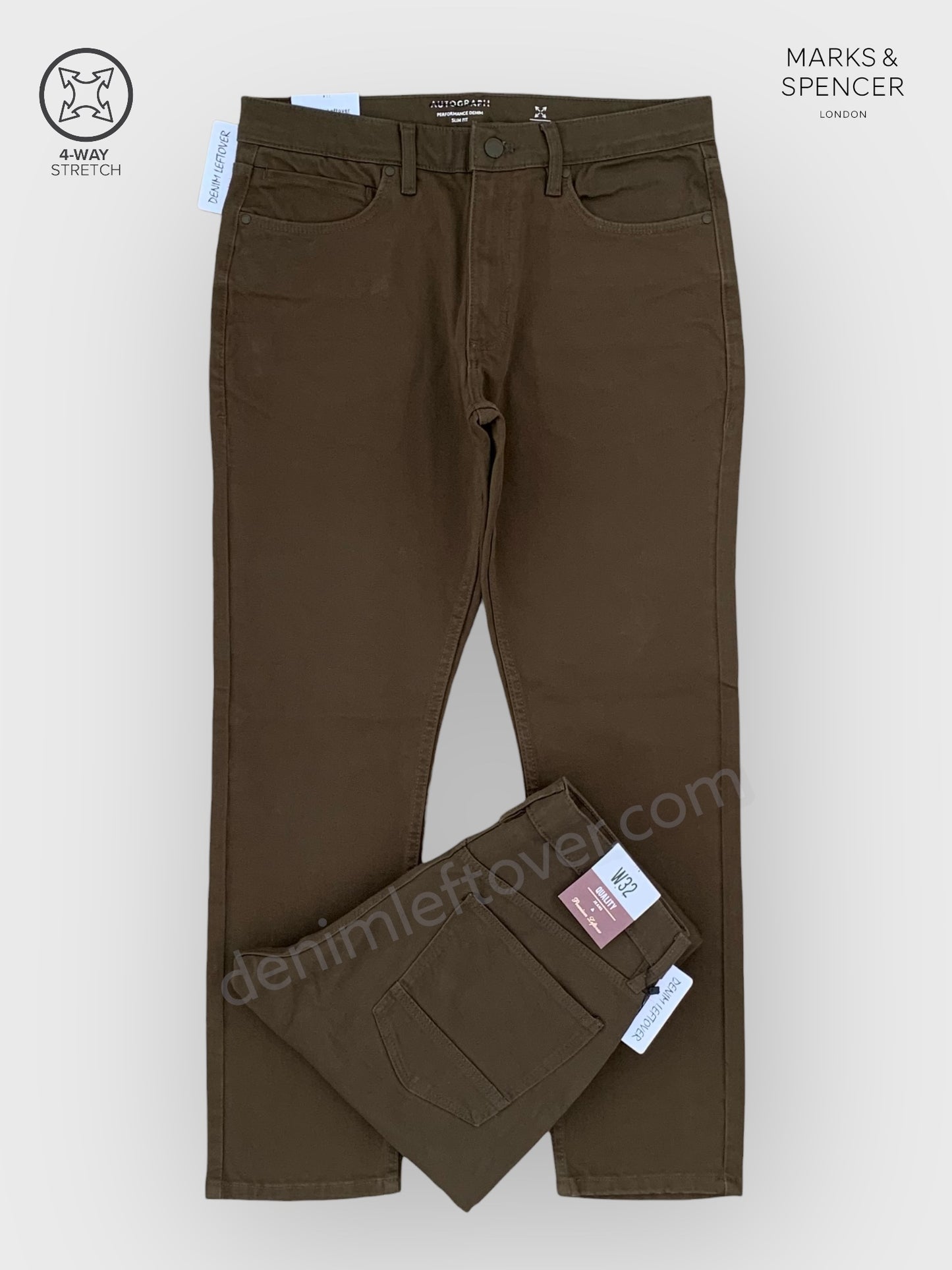 Men's Slim Fit Olive Green Jean DL4385