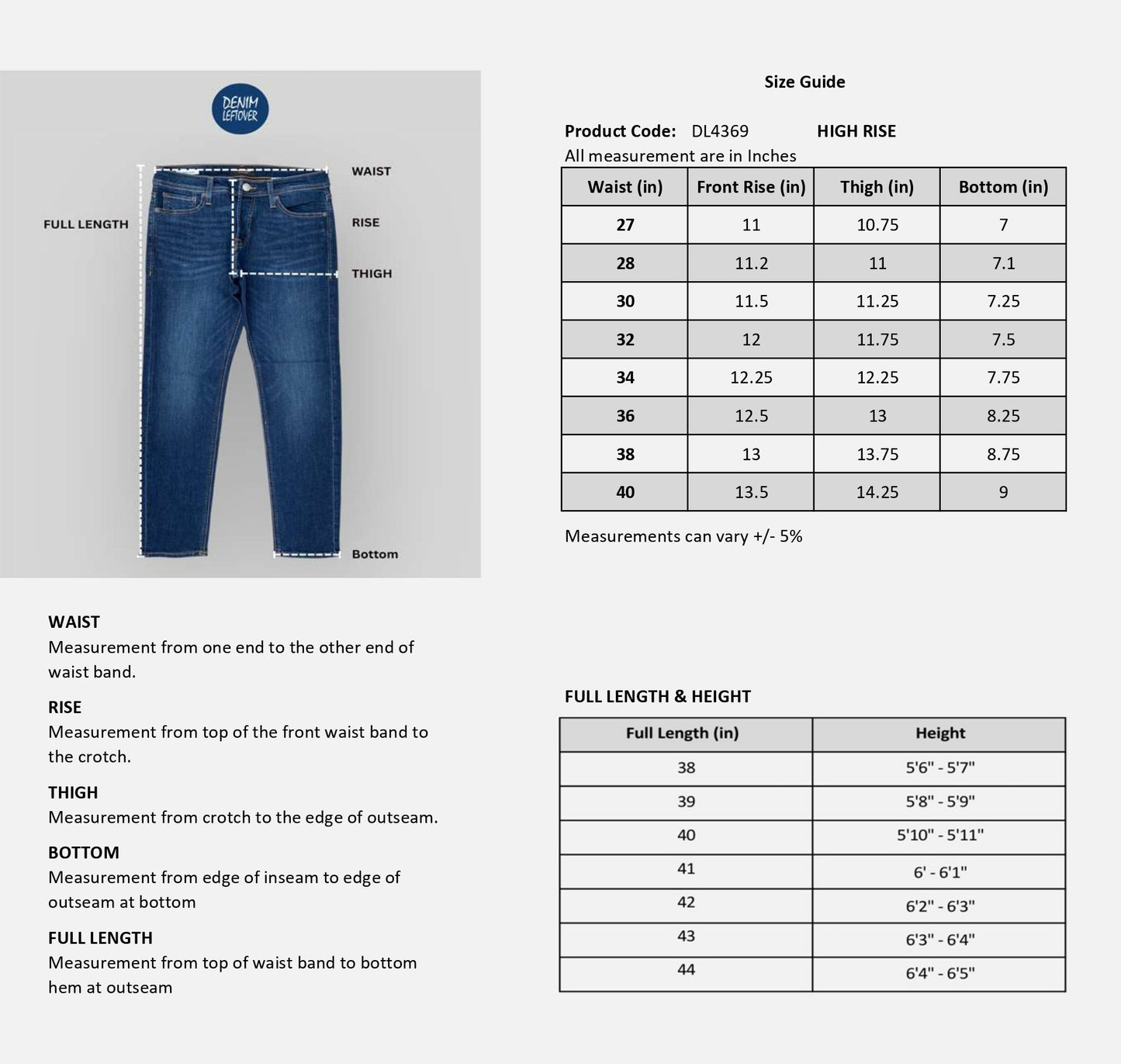Men's Relaxed Fit Dark Blue Jean DL4369