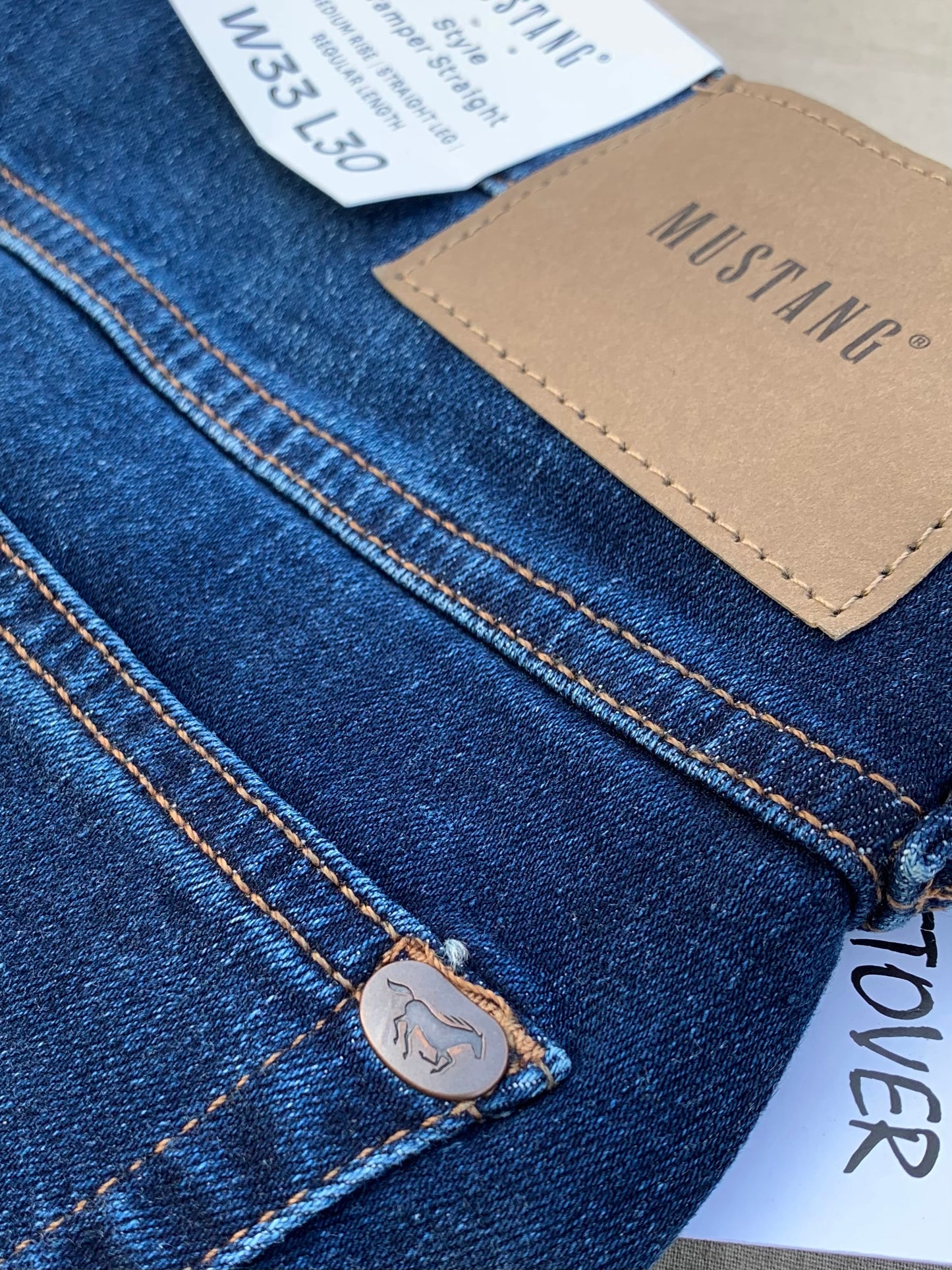 Men's Straight Fit Dark Blue Jean DL4364