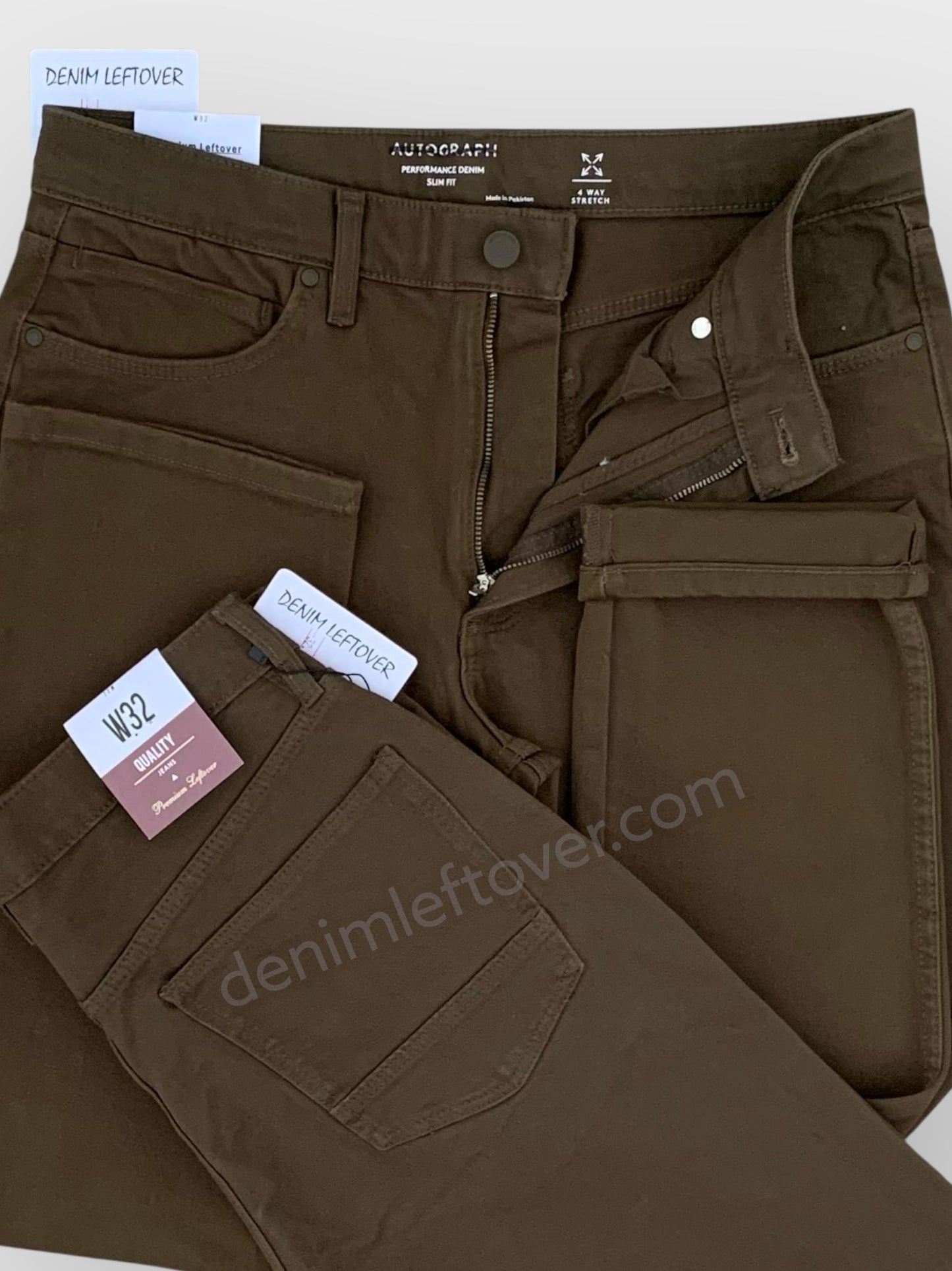 Men's Slim Fit Olive Green Jean DL4385