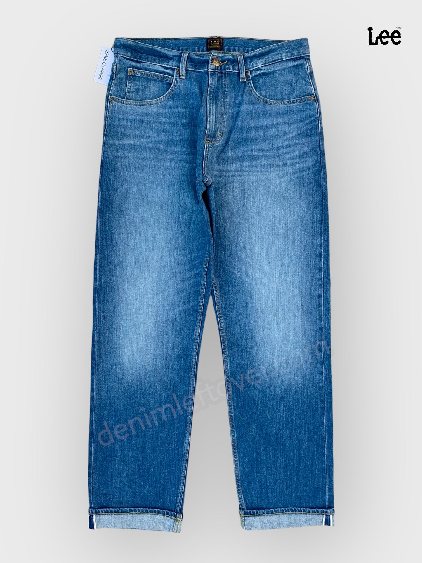 Men's Relaxed Fit Selvedge Denim Light Blue Jean DL4402