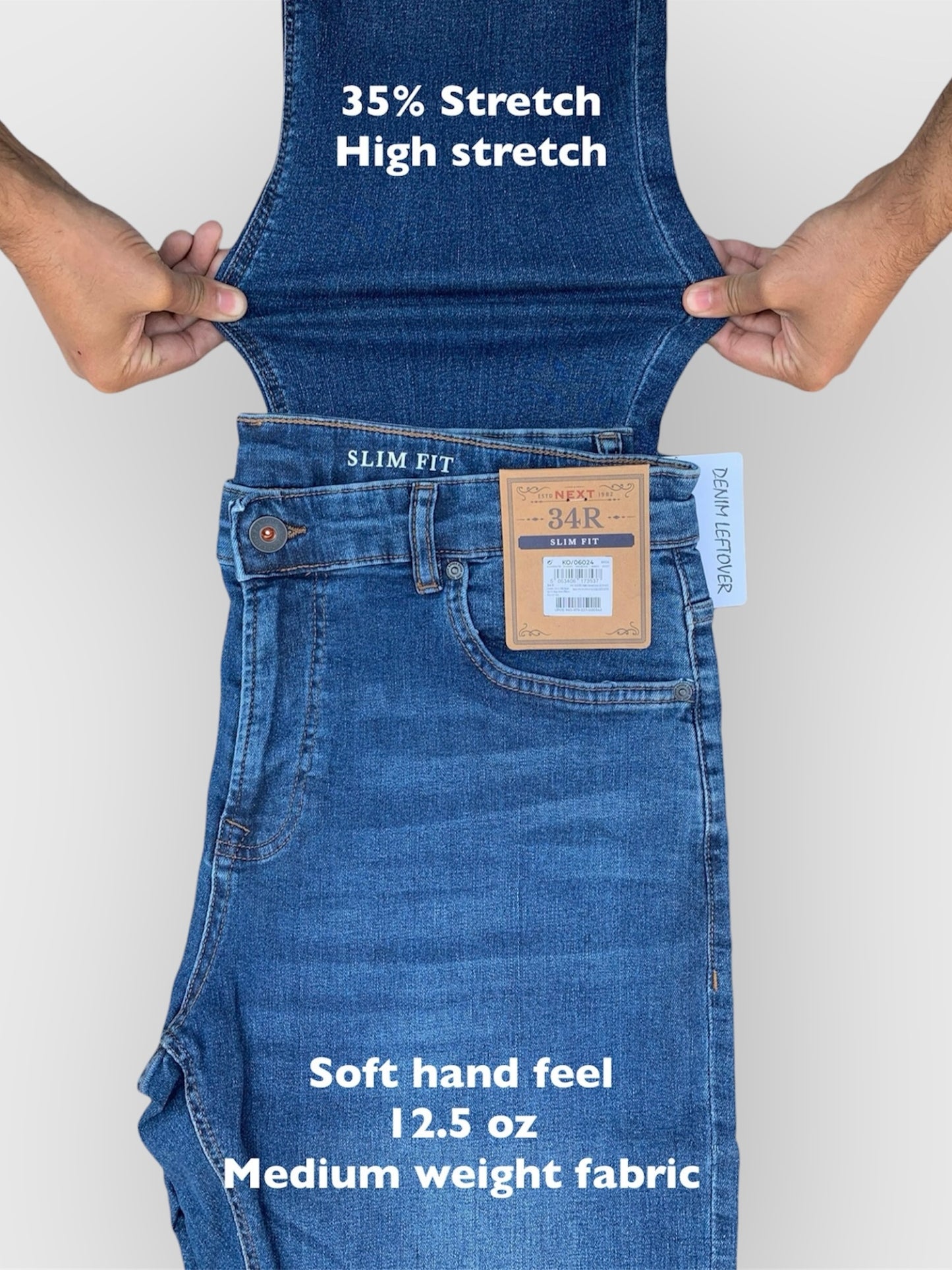Men's Slim Fit Medium Blue Jean DL4338
