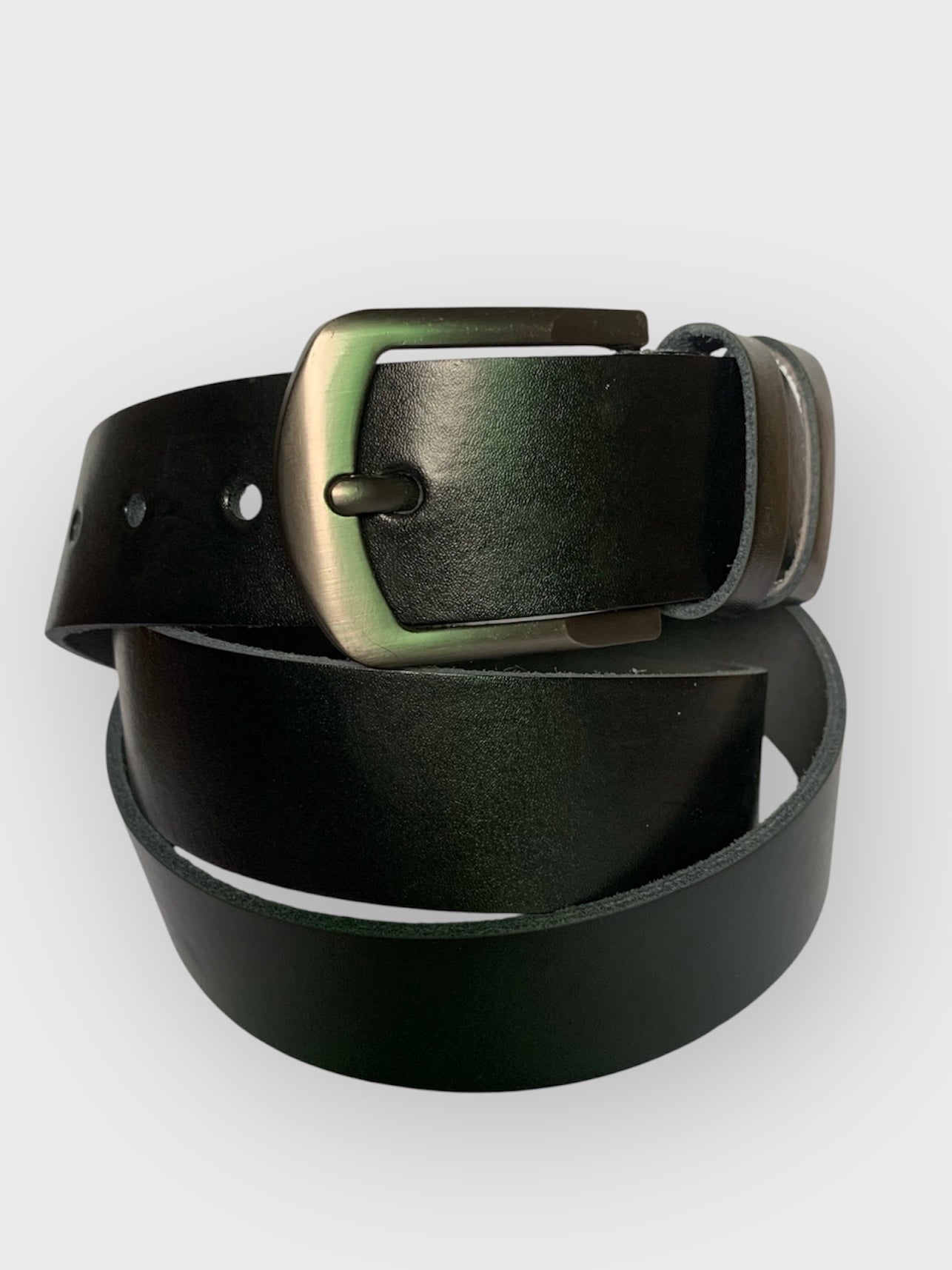 Matt-Black Synthetic Leather Belt DLB405
