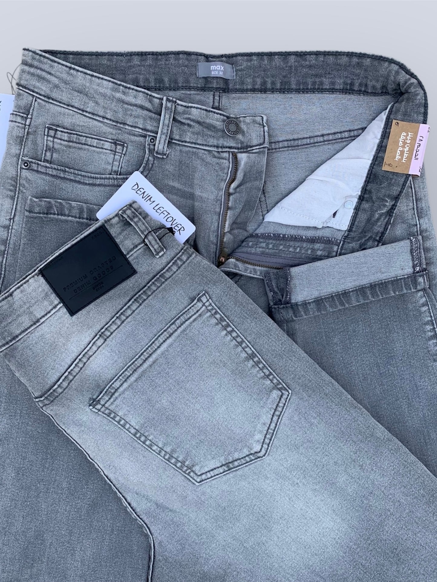 Men's Slim Fit Light Grey Jean DL4344
