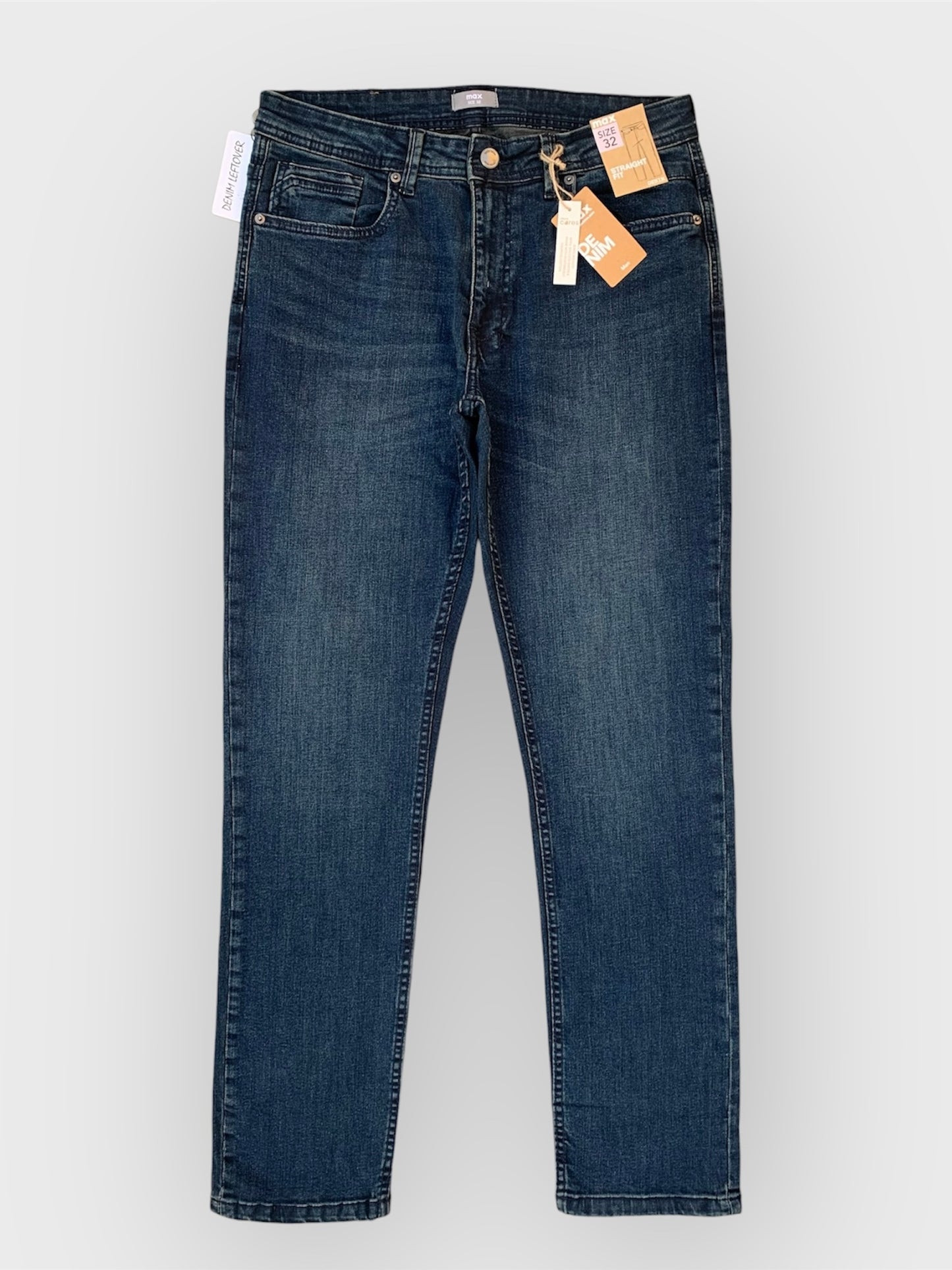 Men's Straight Fit Vintage Dark Blue Jean DL4346