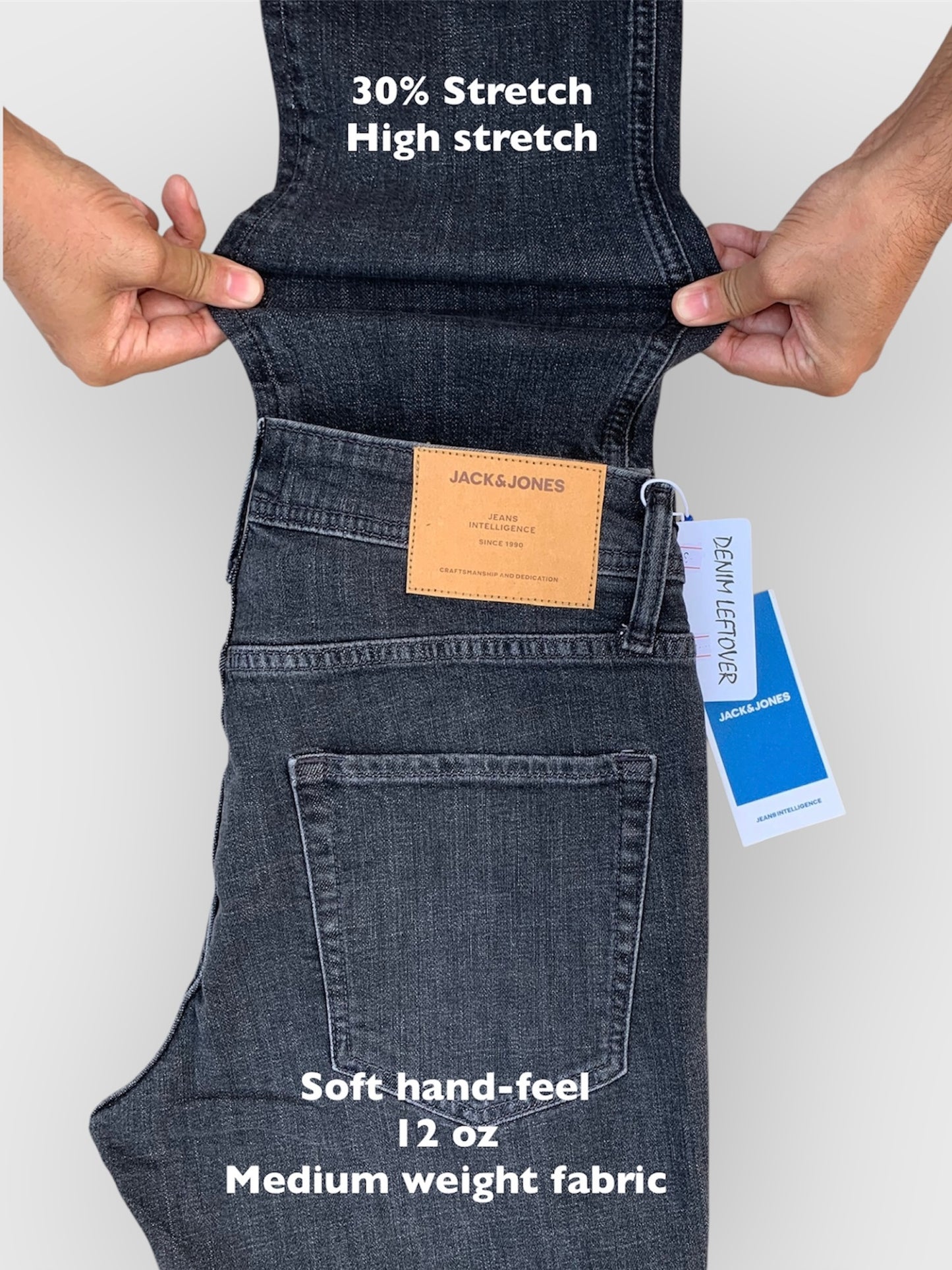 Men's Straight Fit Dark Grey Jean DL4367