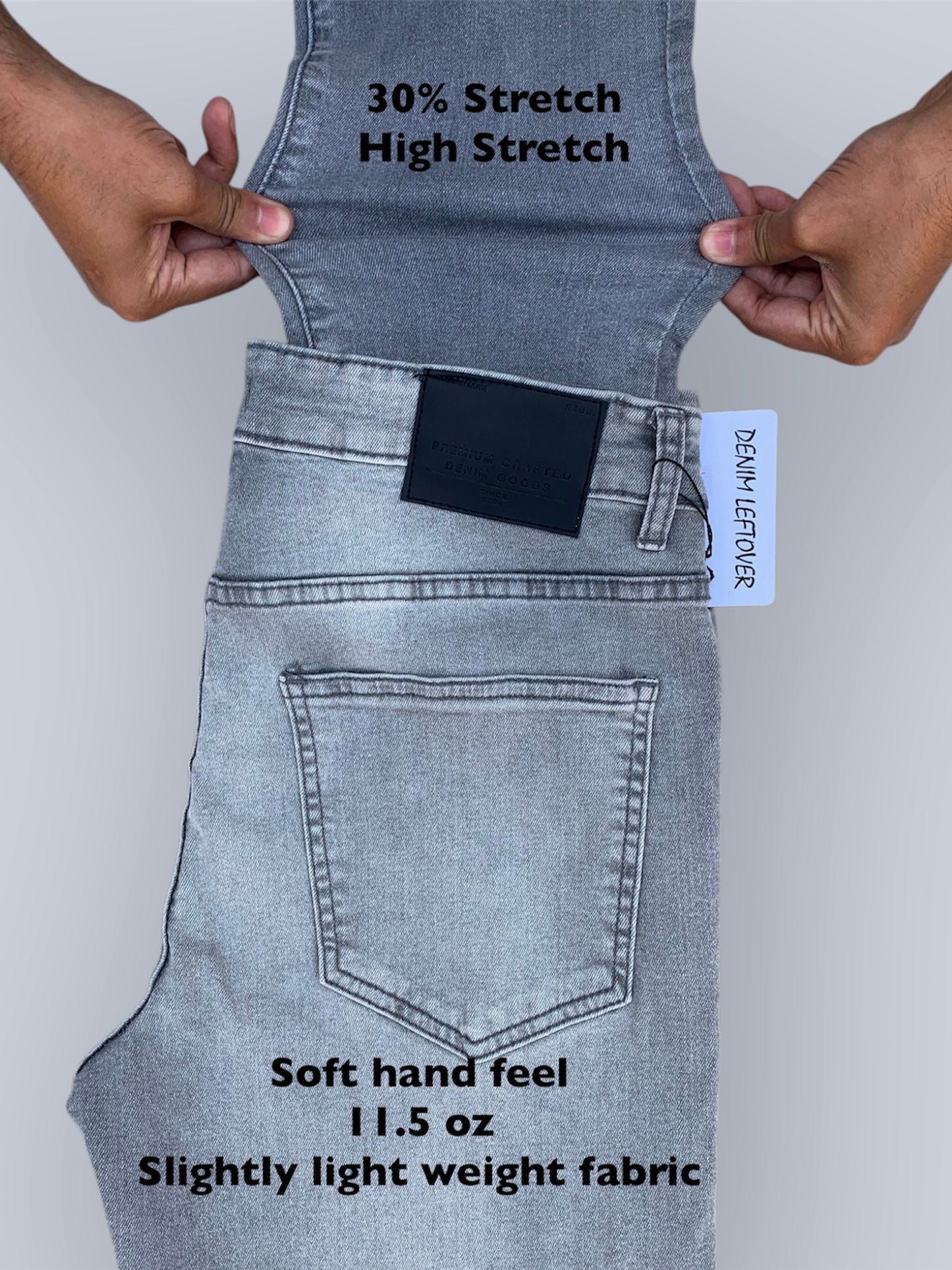Men's Slim Fit Light Grey Jean DL4344