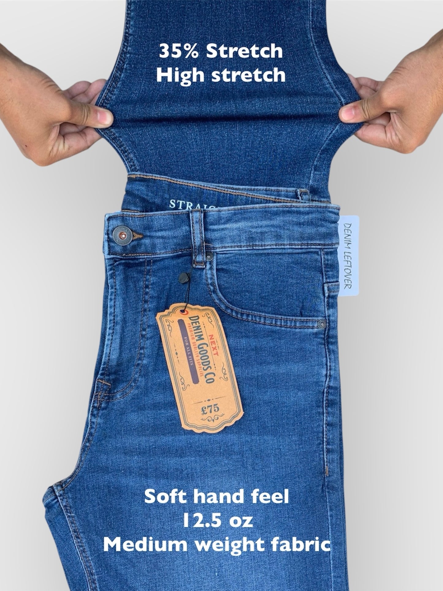 Men's Straight Fit Medium Blue Jean DL4337