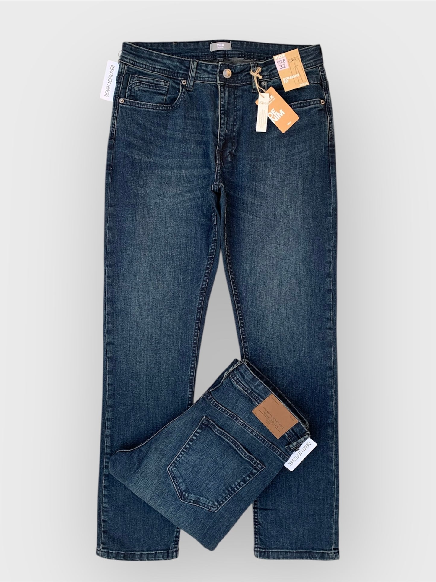 Men's Straight Fit Vintage Dark Blue Jean DL4346