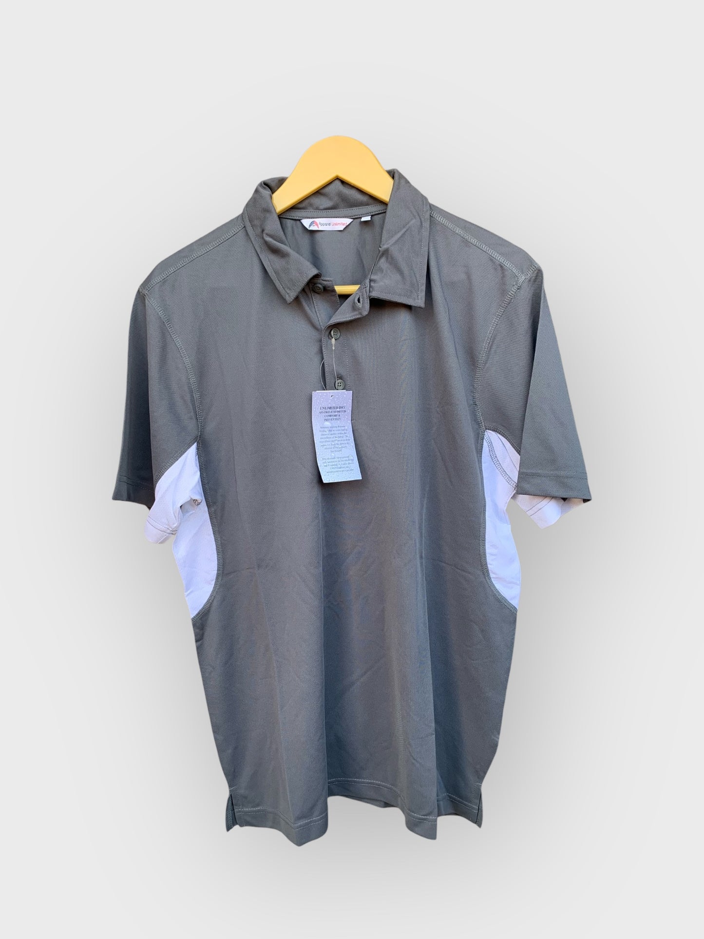 Men's Half Sleeve Light Grey Polo Shirt DLT391