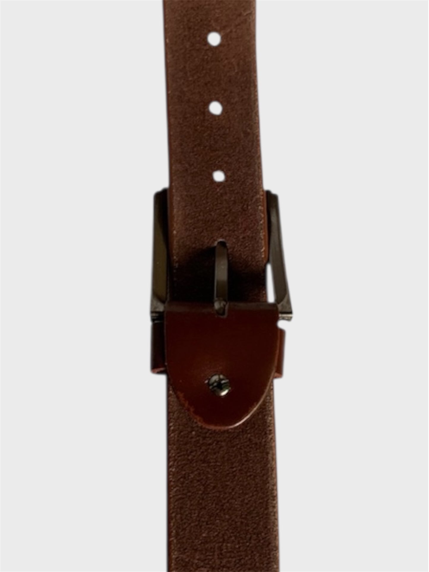 Dark Brown - Shinny Synthetic Leather Belt DLB404