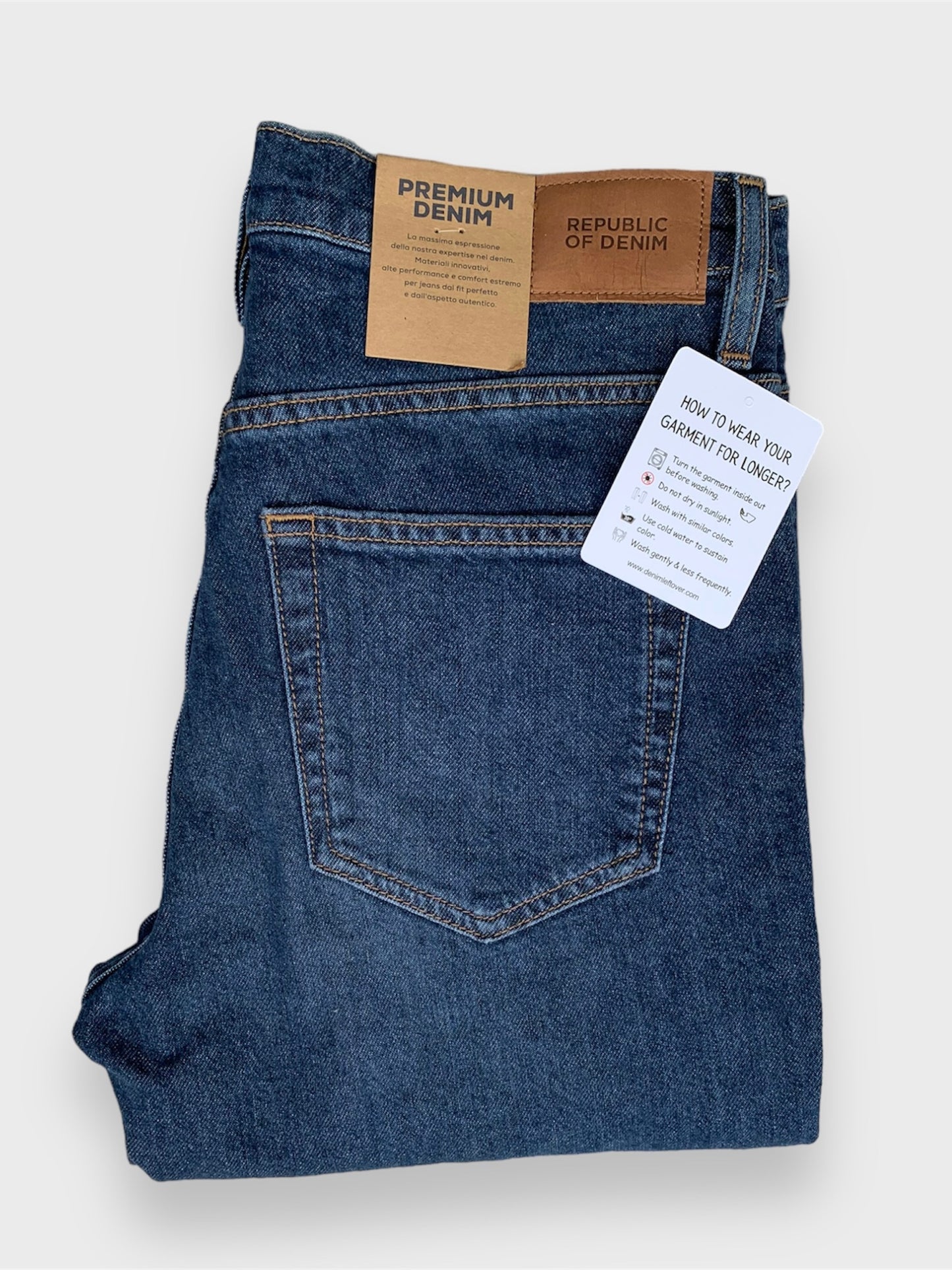 Men's Slim Fit Medium Blue Jean DL4279