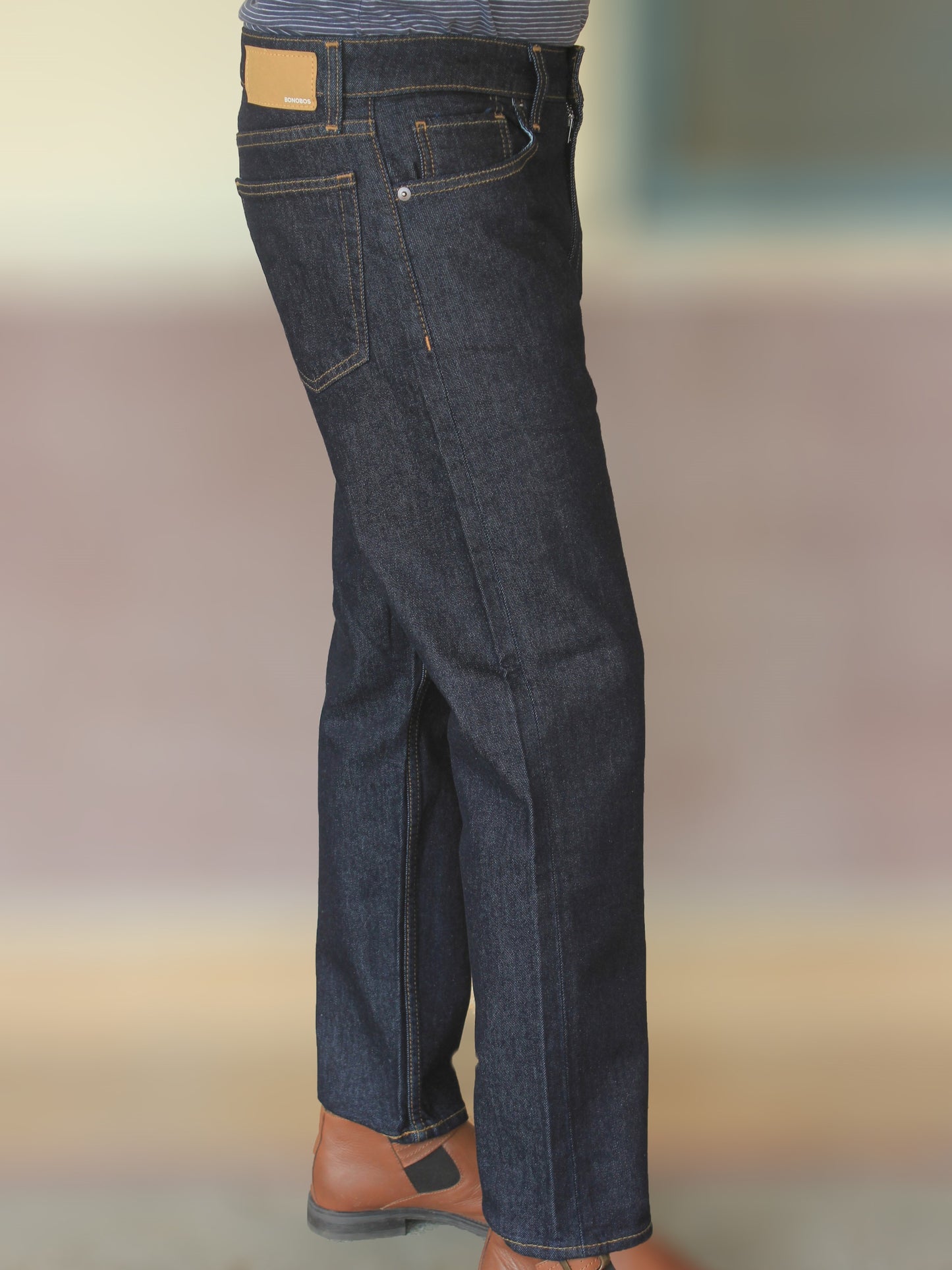 Men's Slim Fit Jeans Original Denim Blue DL4126