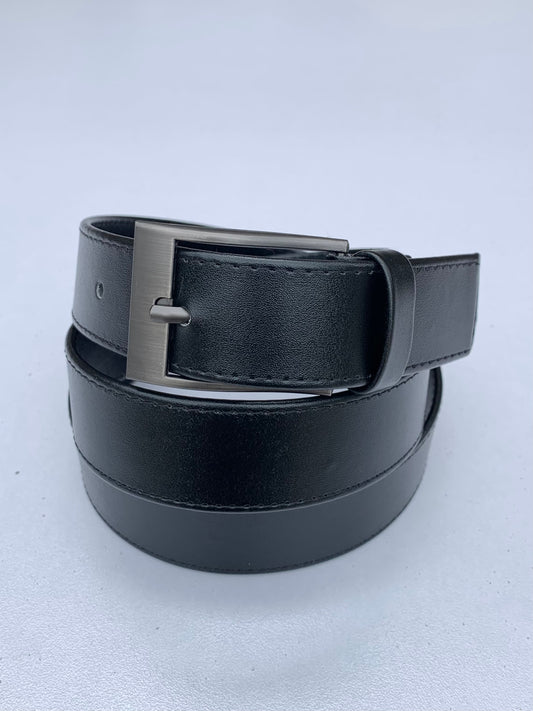 Black Shiny Leather Belt DLB394