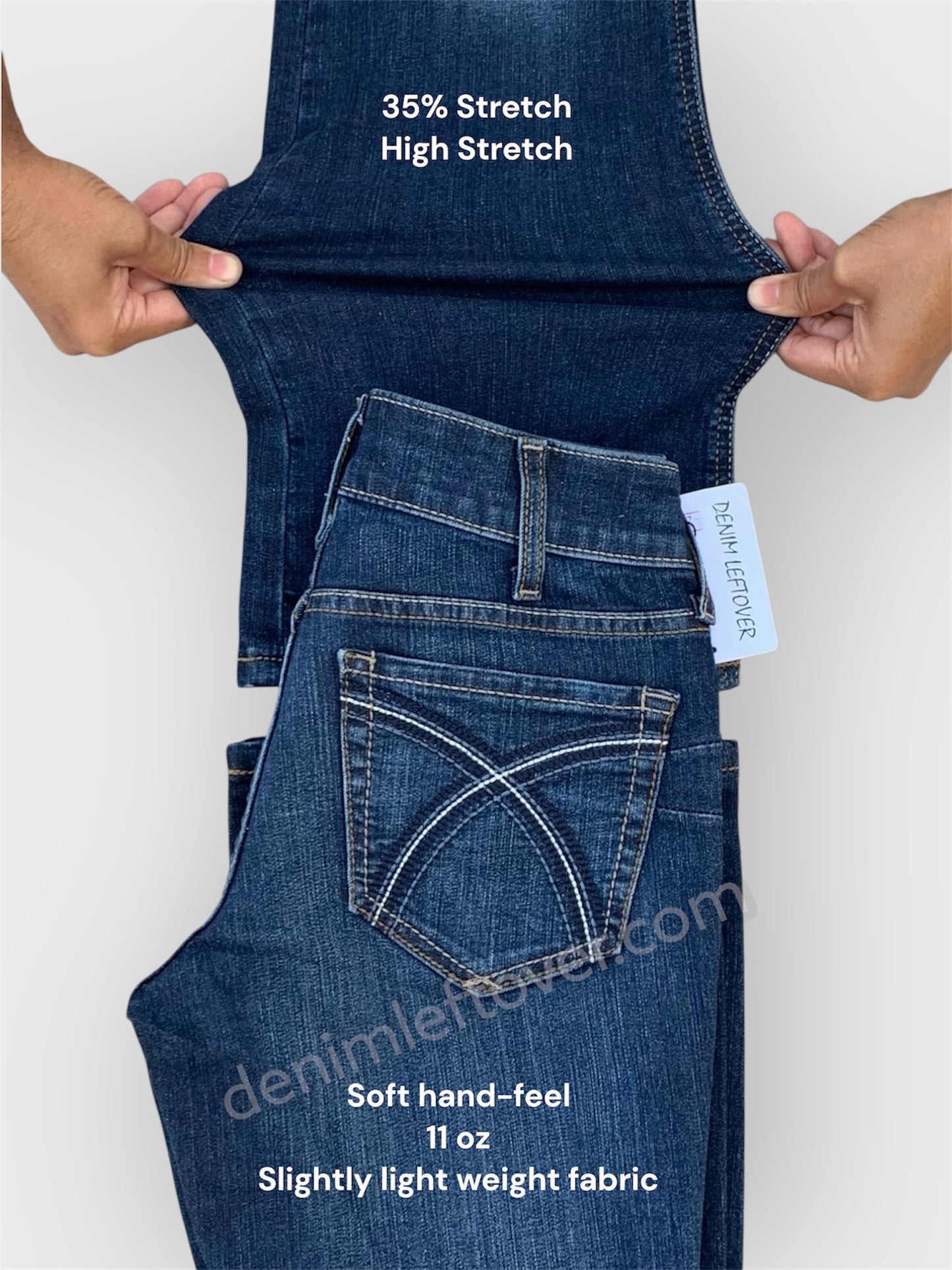 Women's Slim Bootcut Fit Dark Blue Jean DLW380