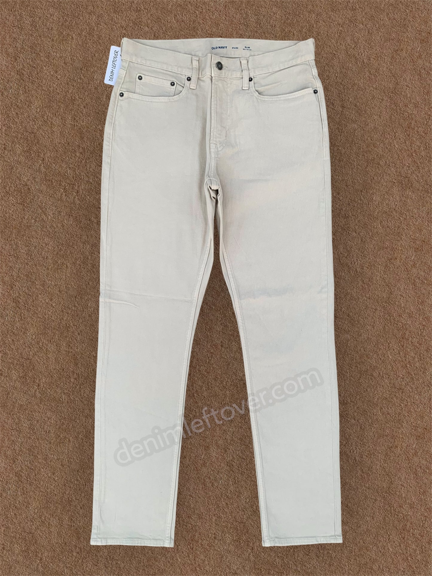 Men's Slim Fit Light Beige Denim Jean DL4459