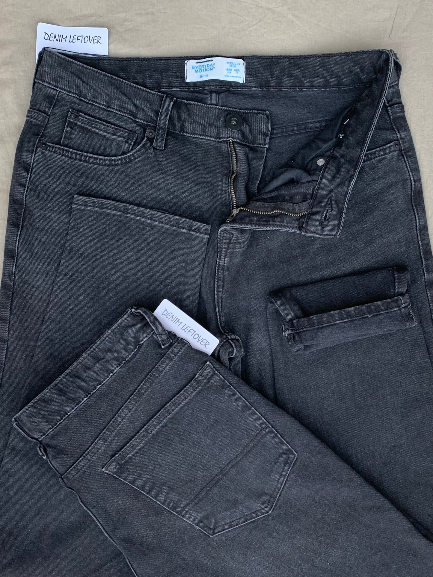 Men's Slim Fit Diamond Black Jean DL4469