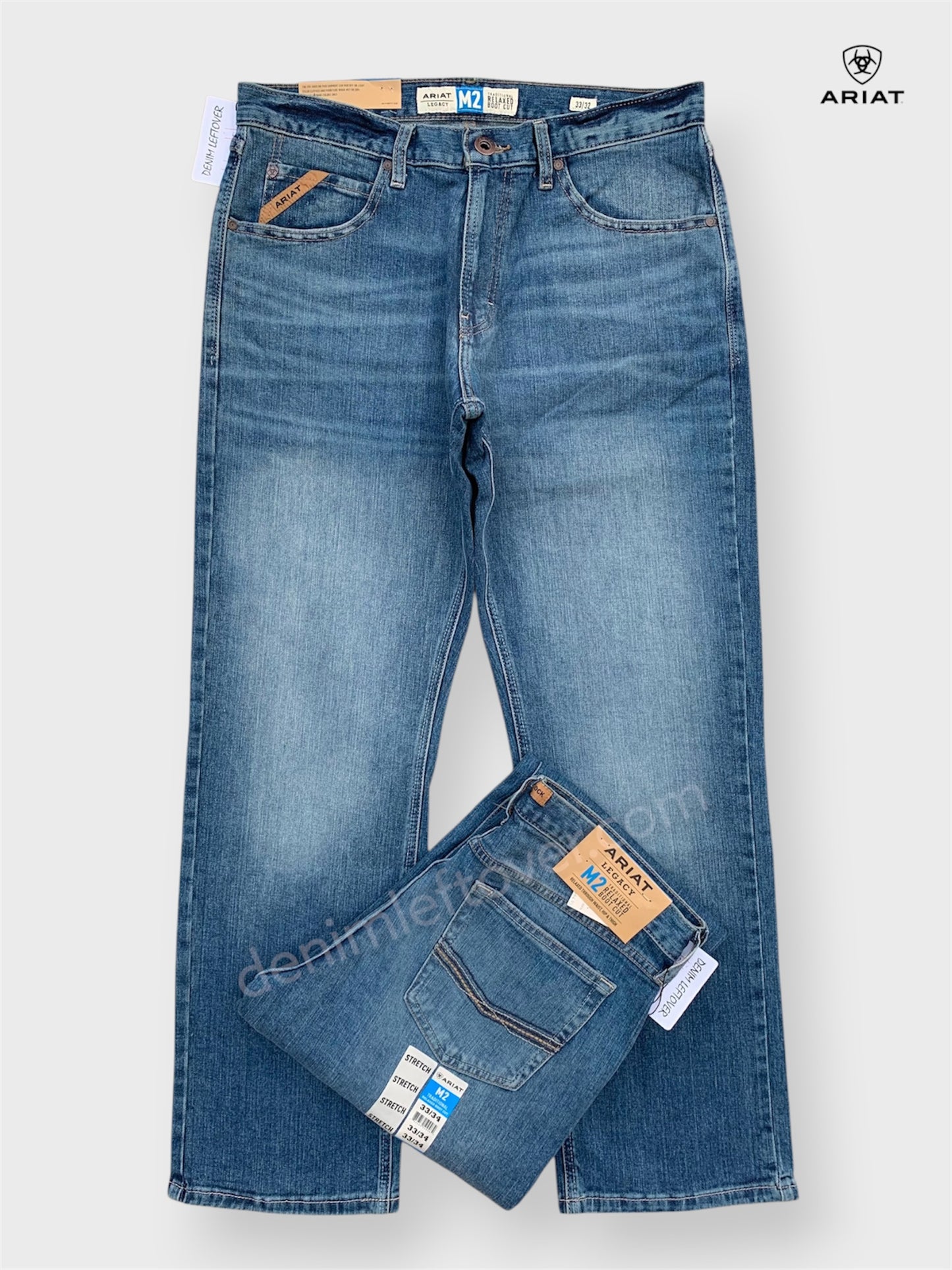 Men's Relaxed Bootcut Fit Medium Blue Jean DL4478