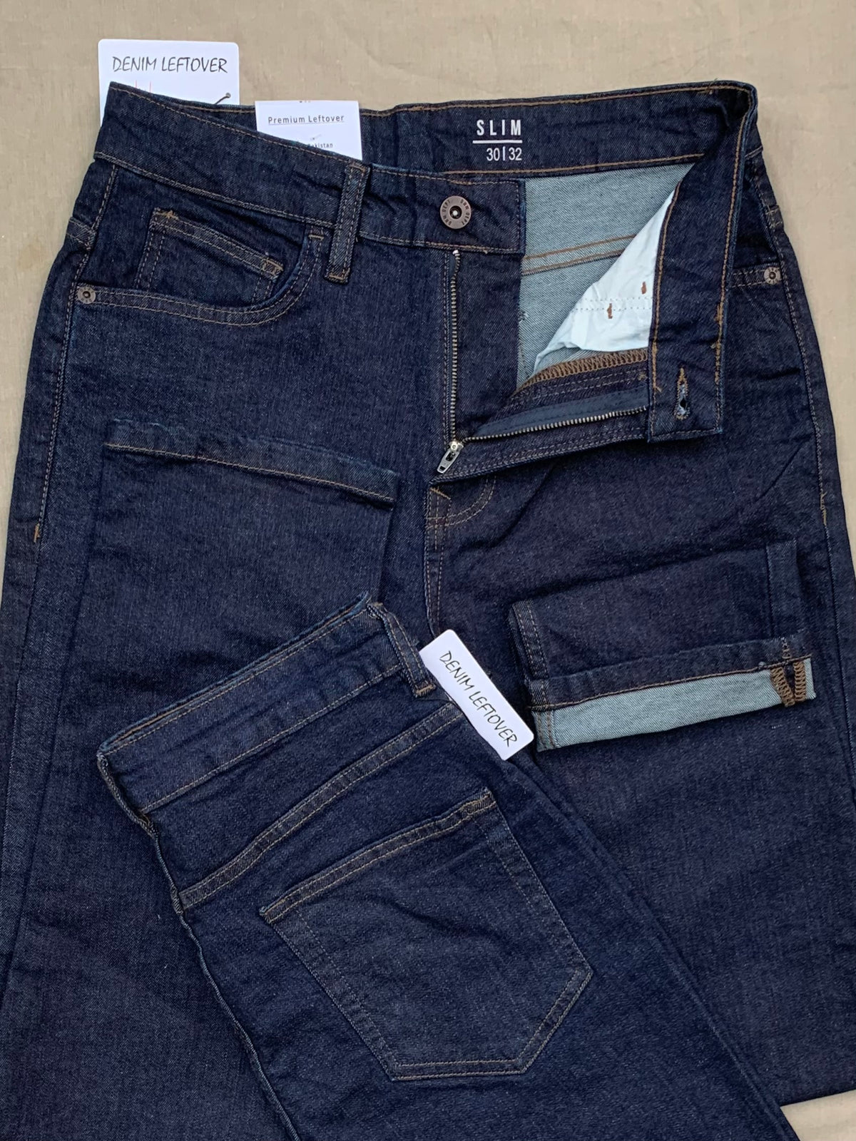 Men's Slim Fit Dark Blue Denim Jean DL4490