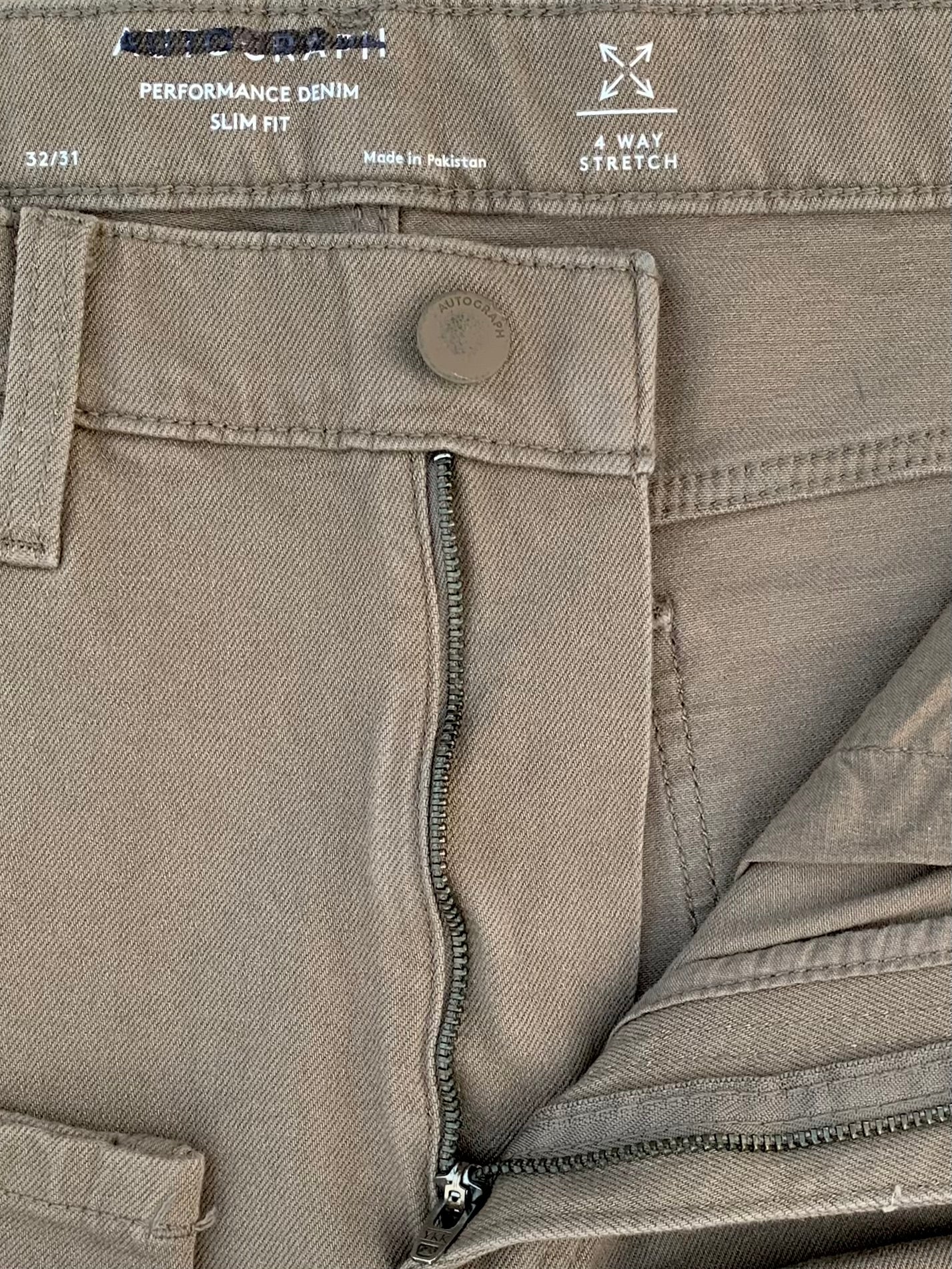 Men's Slim Fit Brown Jean DL4437