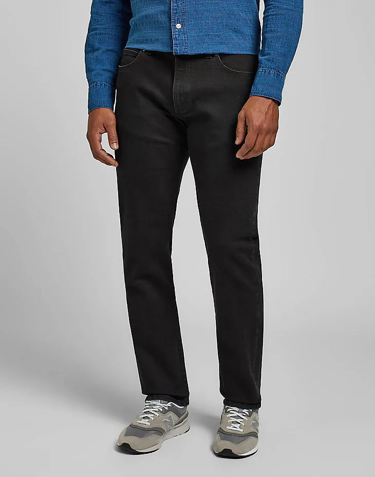 Men's Straight Taper Fit Diamond Black Jean DL4421