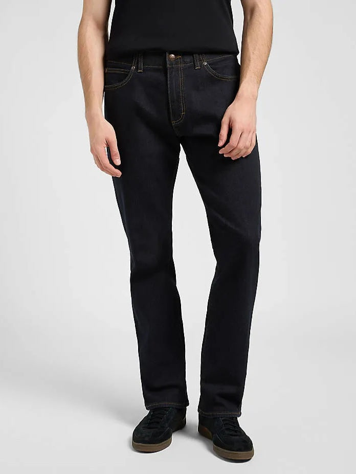 Men's Straight Taper Fit Rinse Dark Blue Jean DL4479