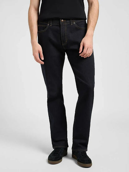 Men's Straight Taper Fit Rinse Dark Blue Jean DL4479