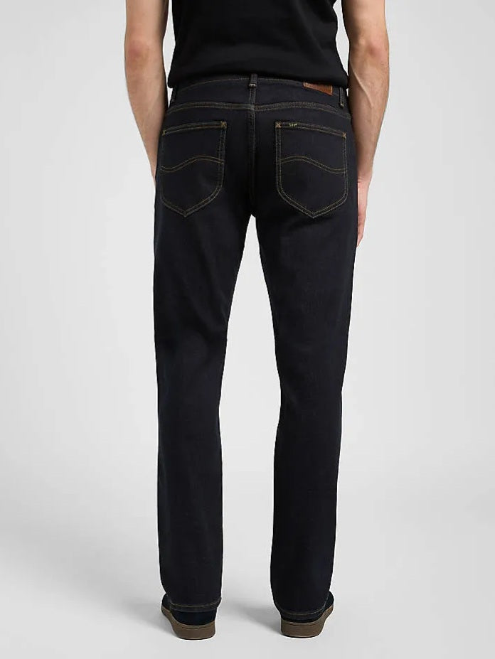 Men's Straight Taper Fit Rinse Dark Blue Jean DL4479