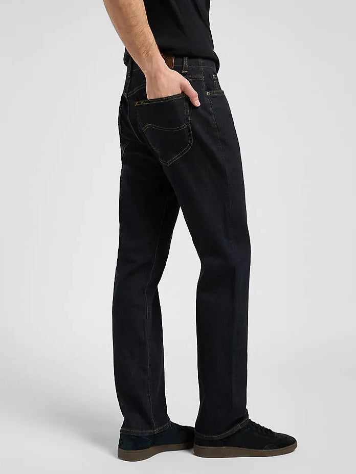Men's Straight Taper Fit Rinse Dark Blue Jean DL4479
