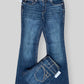 Women's Slim Bootcut Fit Dark Blue Jean DLW395 (Minor Fault)