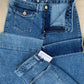 Women's Flare Wide Leg Fit Medium Blue Jean DLW384
