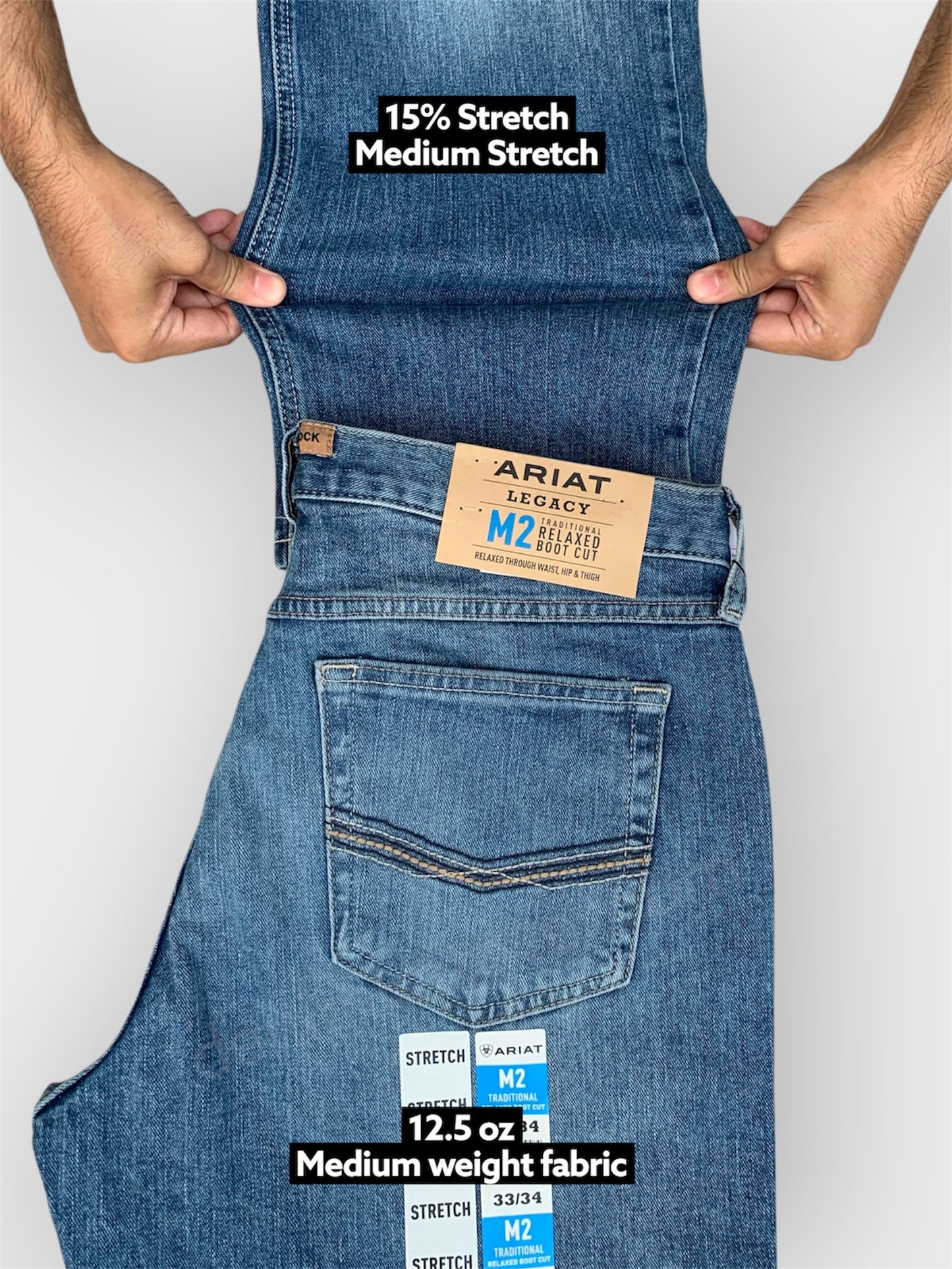 Men's Relaxed Bootcut Fit Medium Blue Jean DL4478