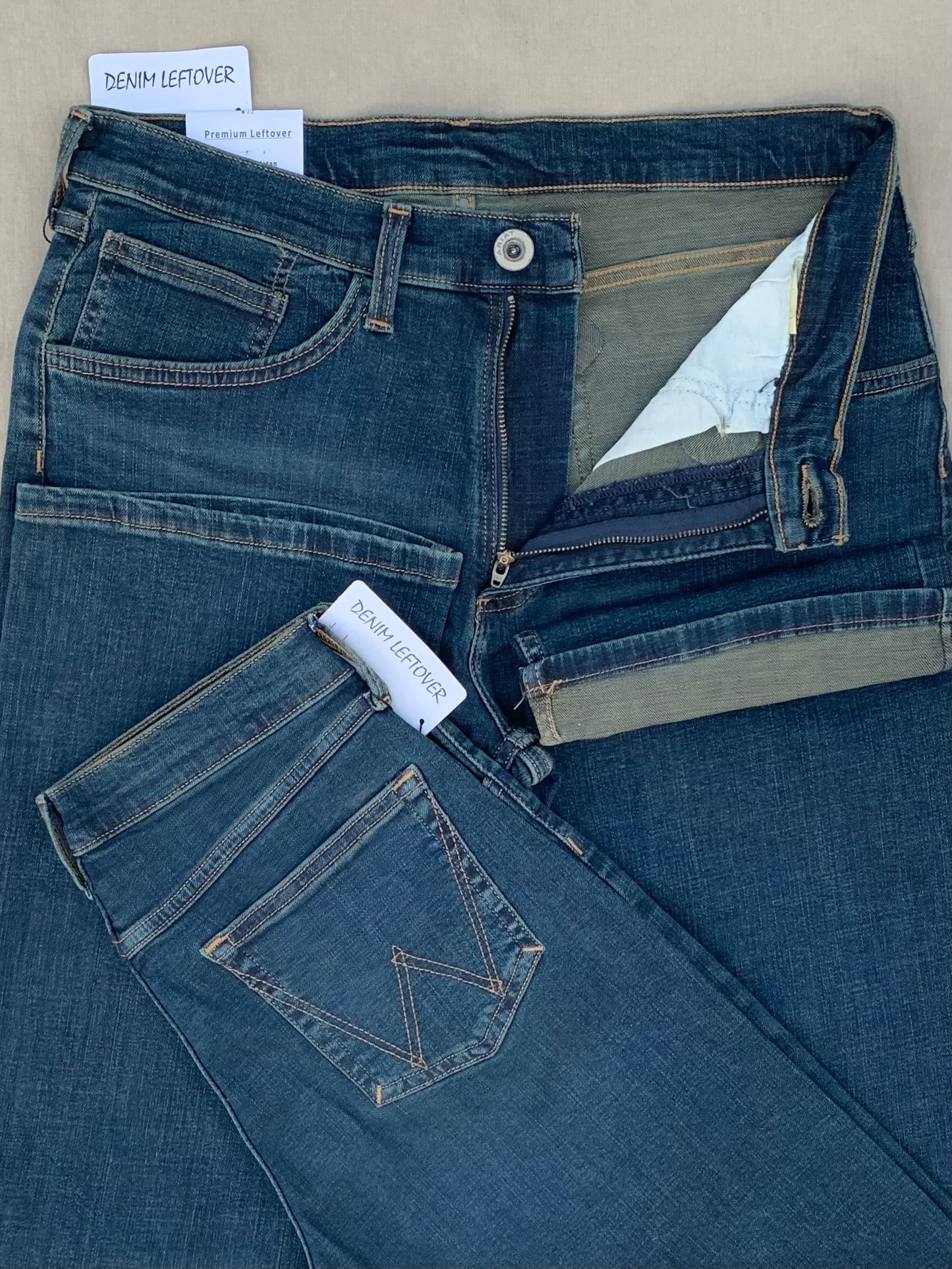 Men's Relaxed Bootcut Fit Dark Blue Jean DL4460
