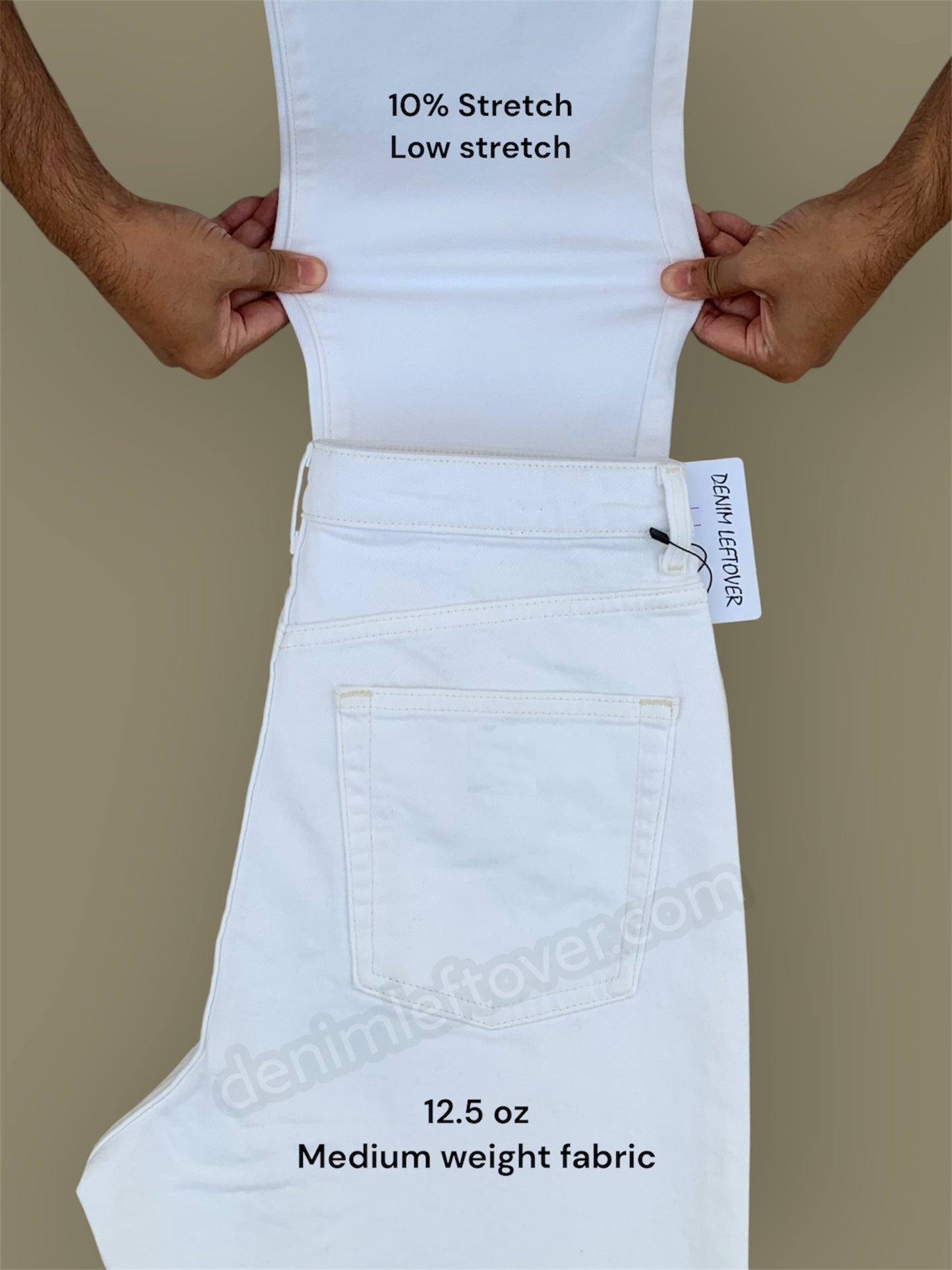 Women's Mom Fit White Jean DLW386 (Minor Fault)