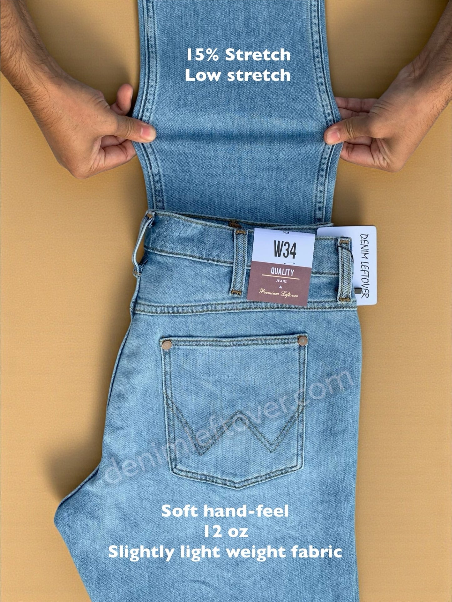 Men's Regular Fit Light Blue Jean DL4408