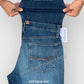 Men's Relaxed Bootcut Fit Dark Blue Jean DL4418