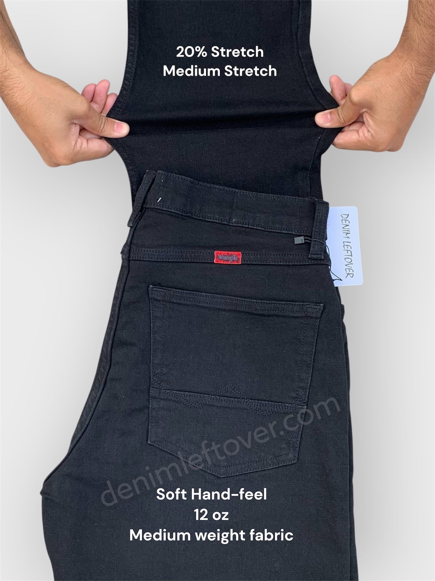 Men's Straight Fit Diamond Black Jean DL4451