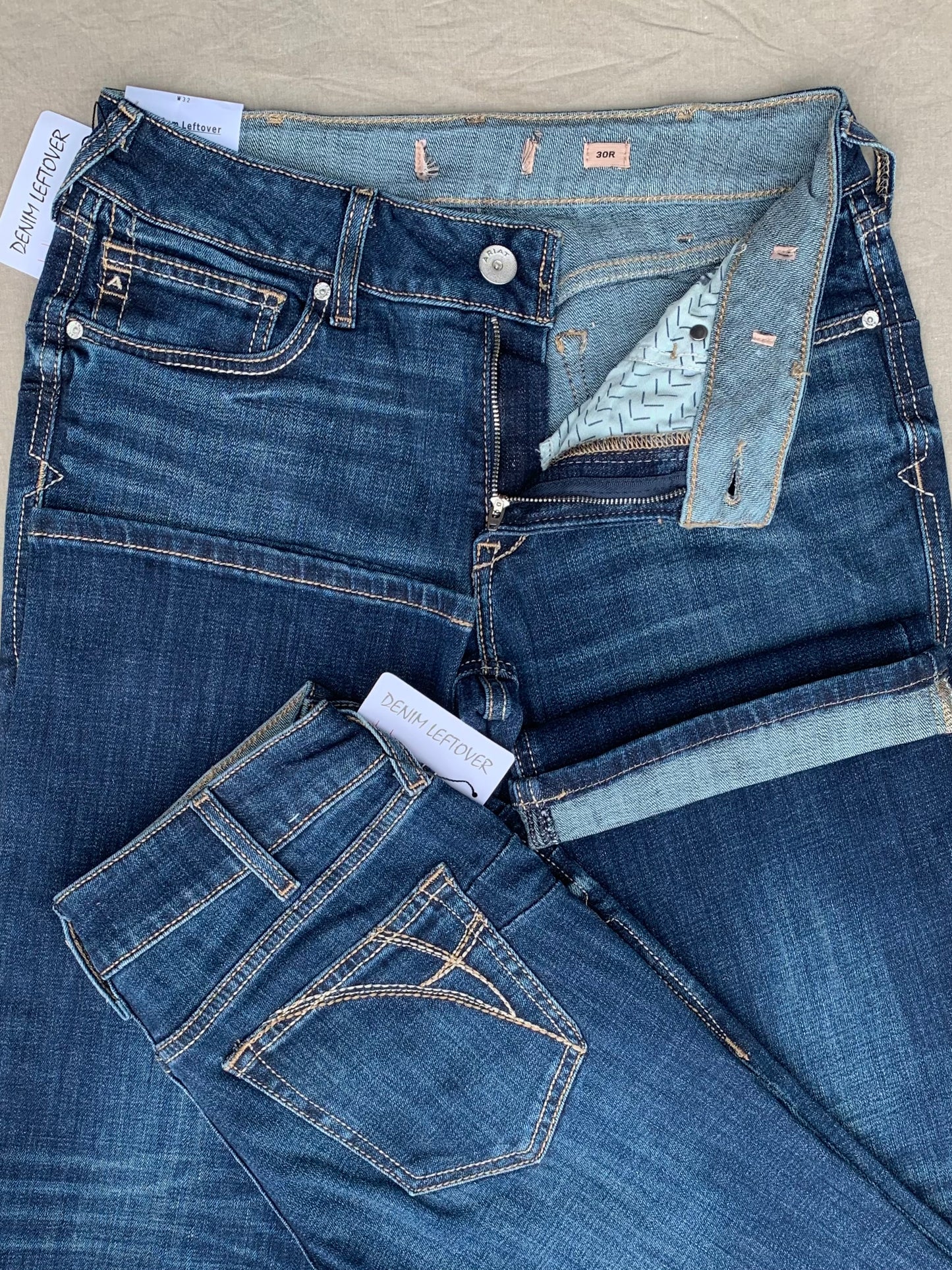 Women's Slim Bootcut Fit Dark Blue Jean DLW395 (Minor Fault)